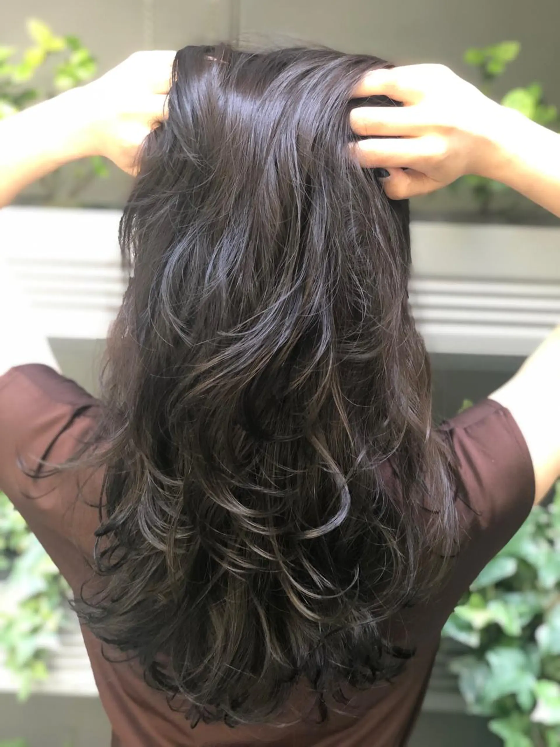 ロング カラー 能登谷 きよのヘアスタイル