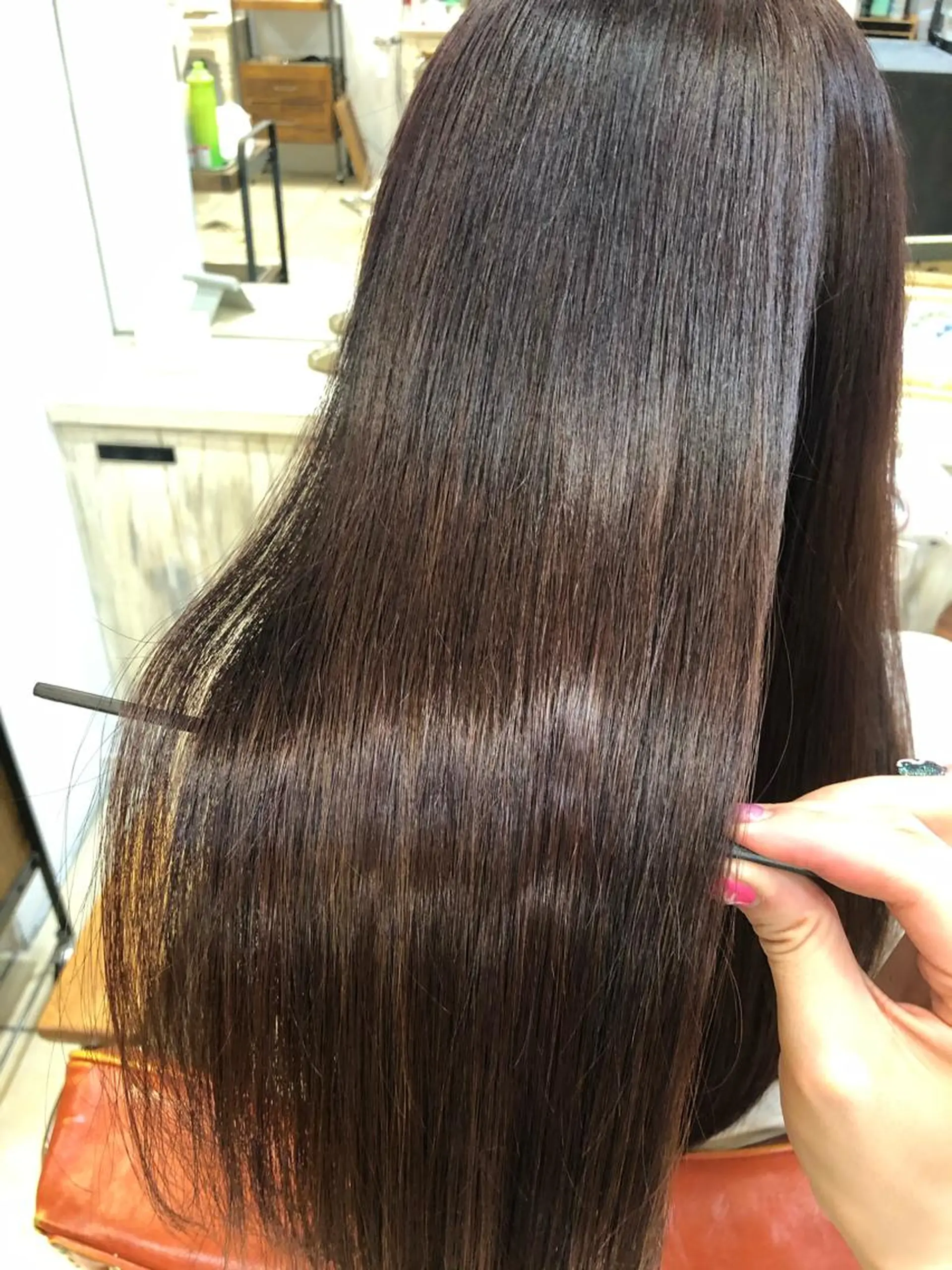 ロング カラー ＼脱・うねり& 広がり／gite菊のヘアスタイル