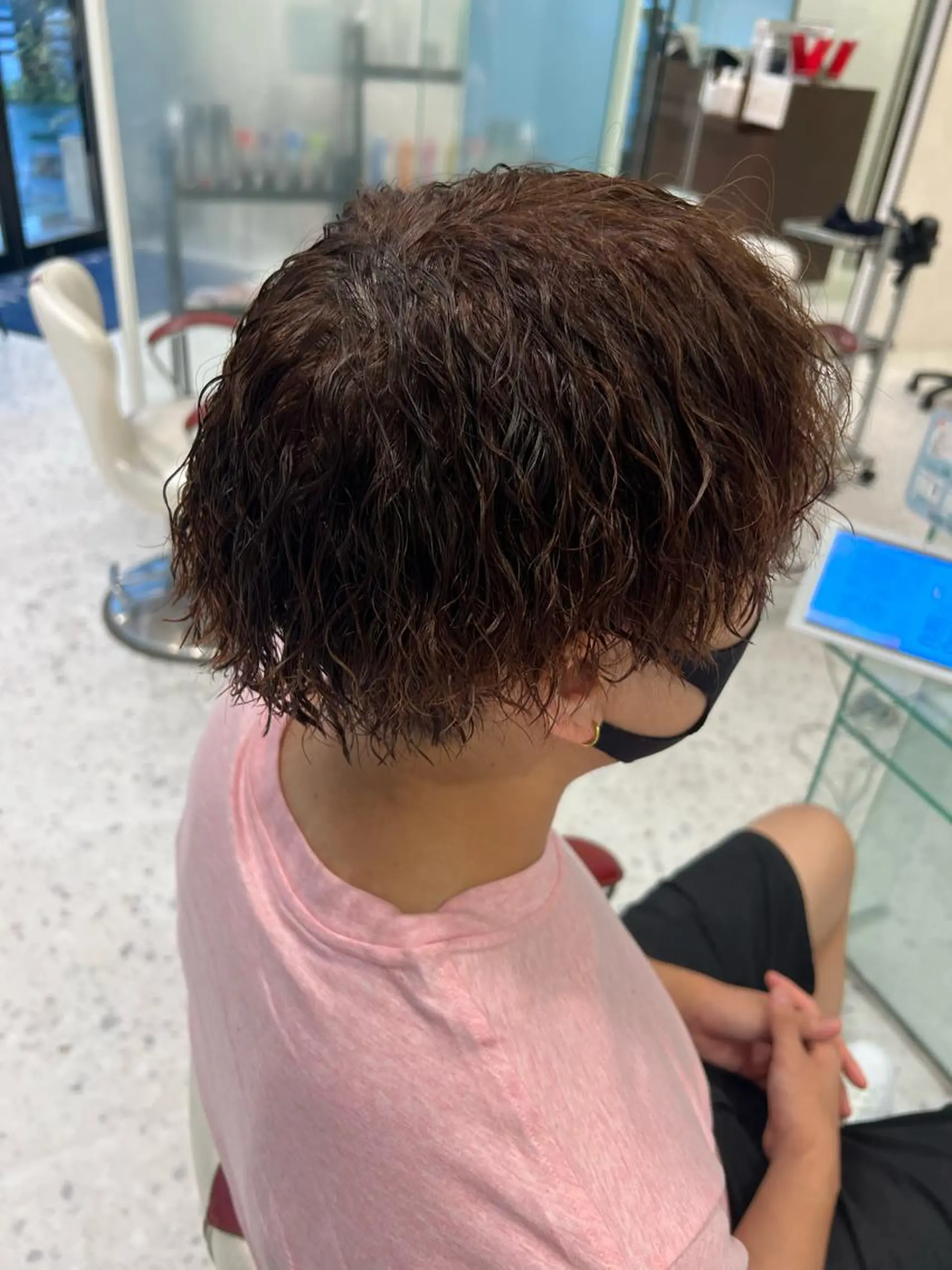 メンズ カット パーマ 宮下 志織のヘアスタイル