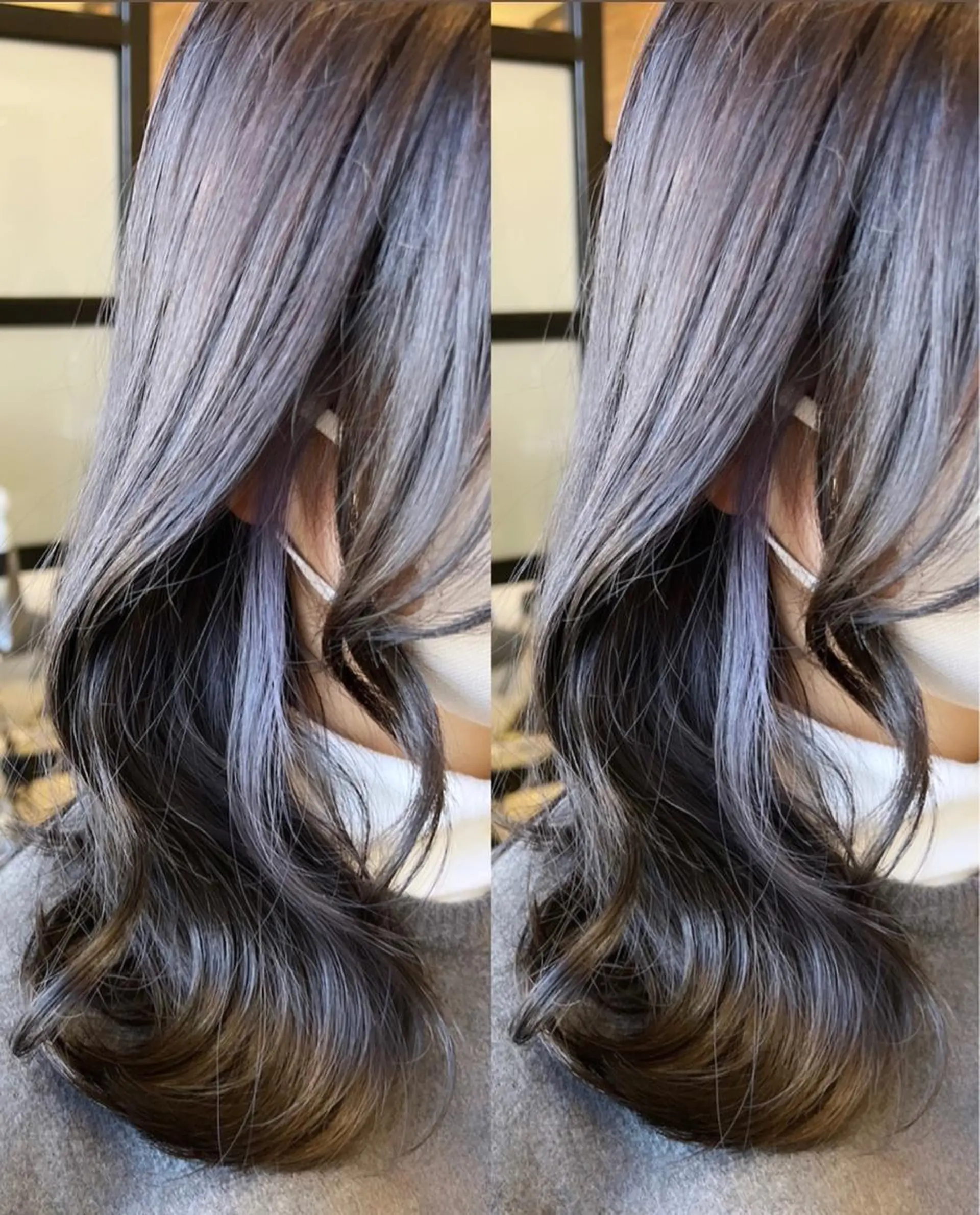 セミロング カラー カット ヘアカラー トリートメント ヘアセット 名古屋/髪質改善/ 透明感SHIZUKAのヘアスタイル