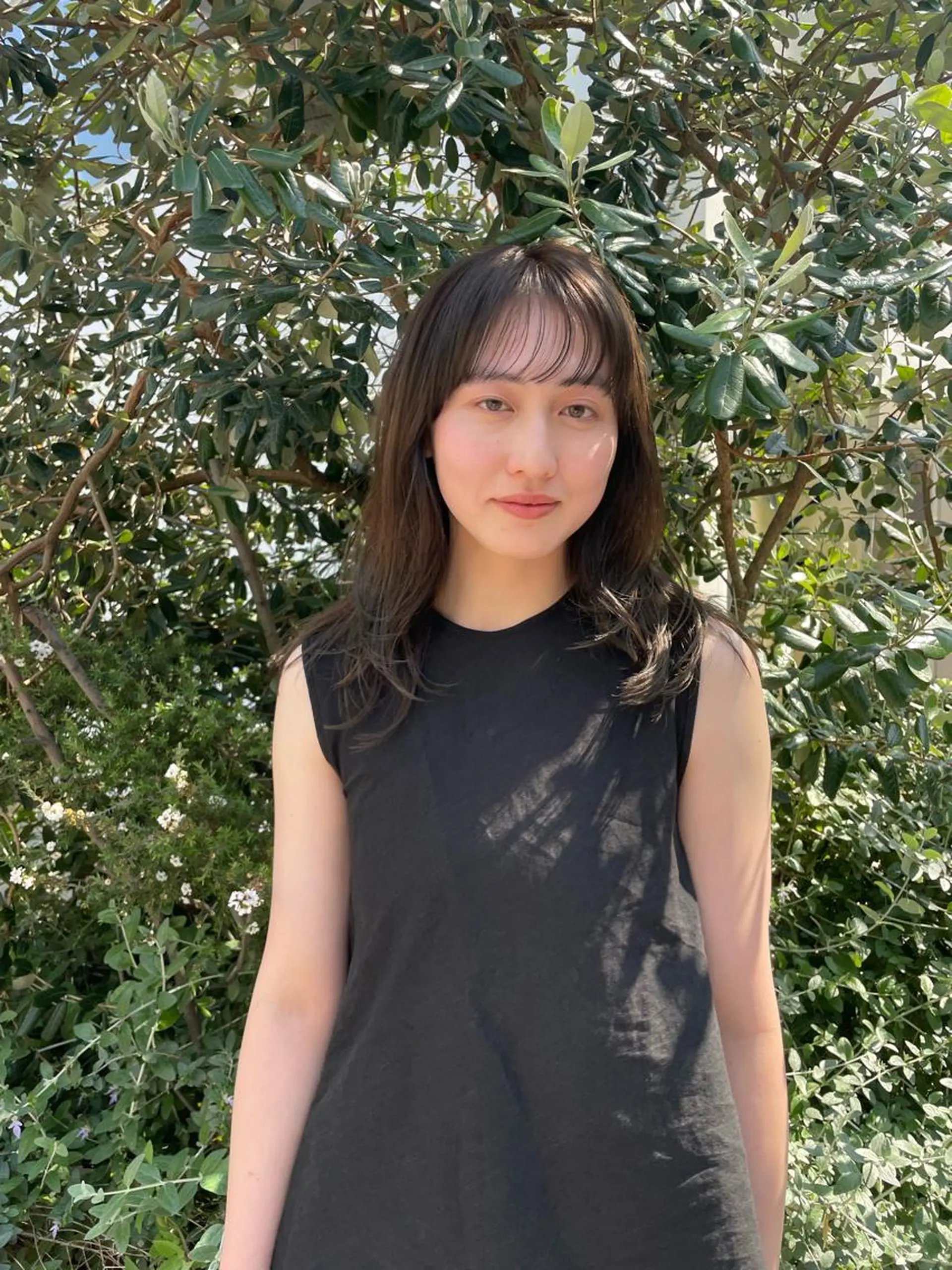 セミロング カット ヘアカラー トリートメント 佐伯 和佳のヘアスタイル