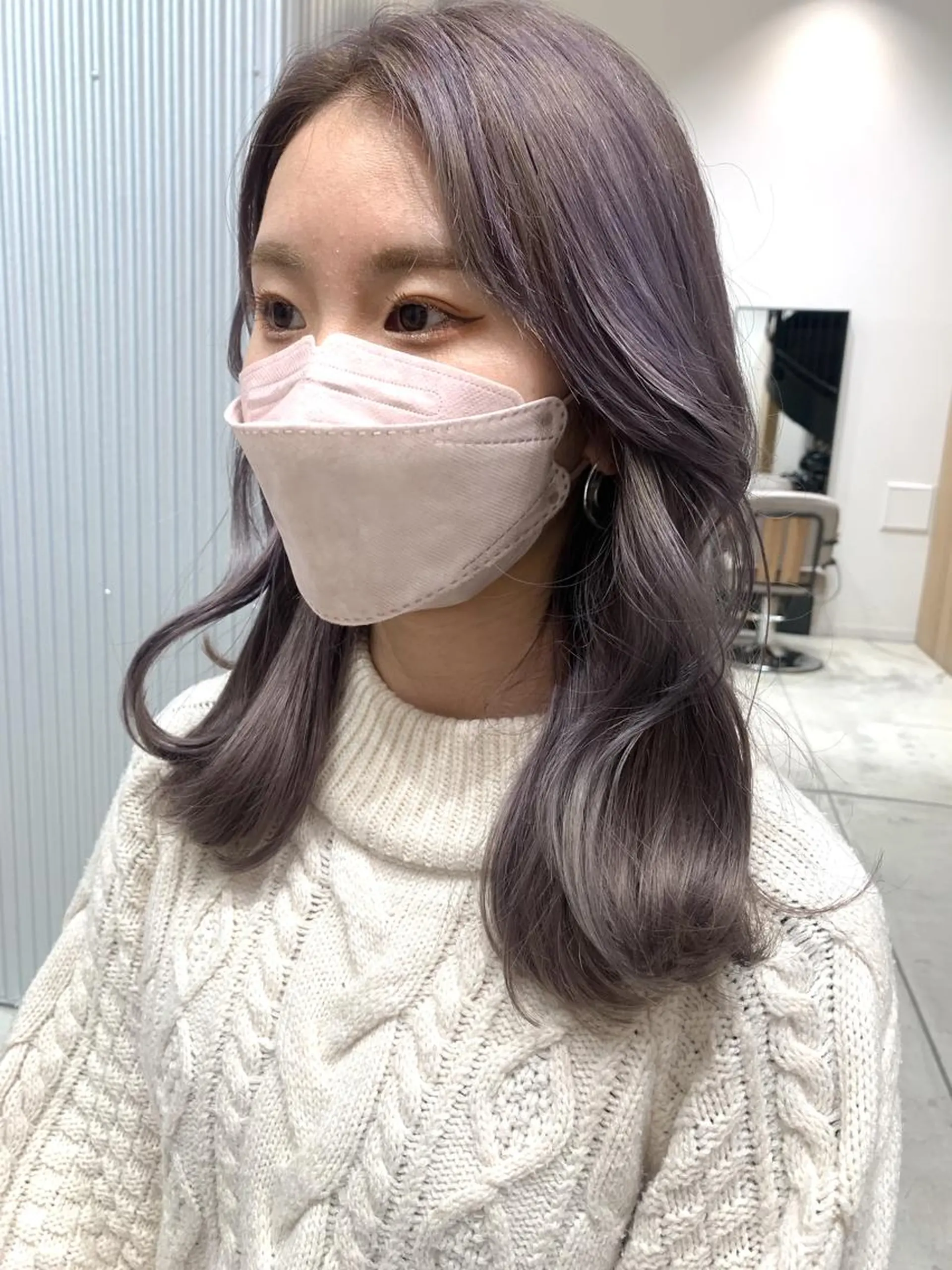 ミディアム カラー ヘアアレンジ ブリーチ カット ヘアカラー トリートメント yuka .のヘアスタイル