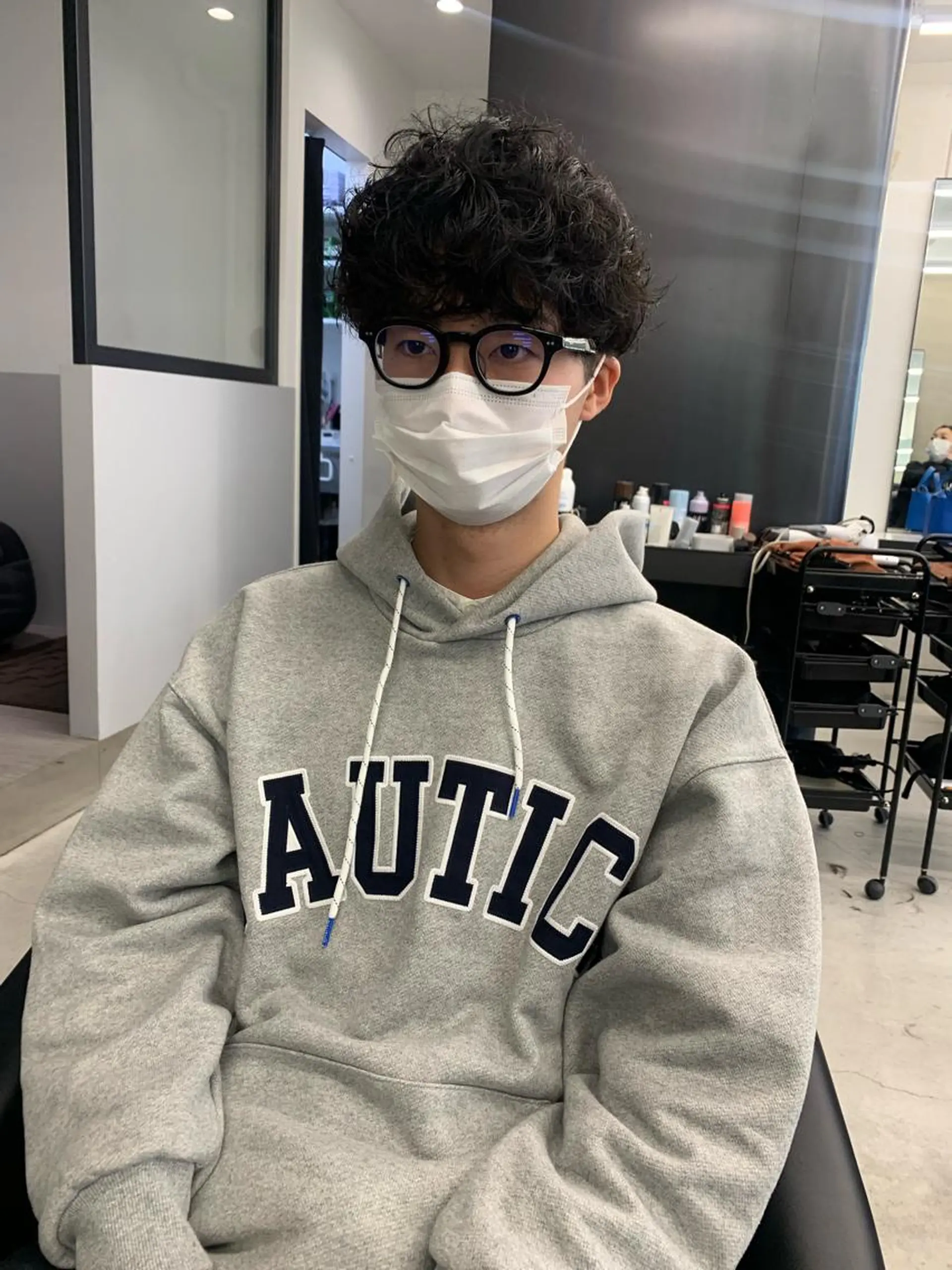 ミディアム パーマ カット パーマ kimika🥑 メンズ/髪質改善のヘアスタイル