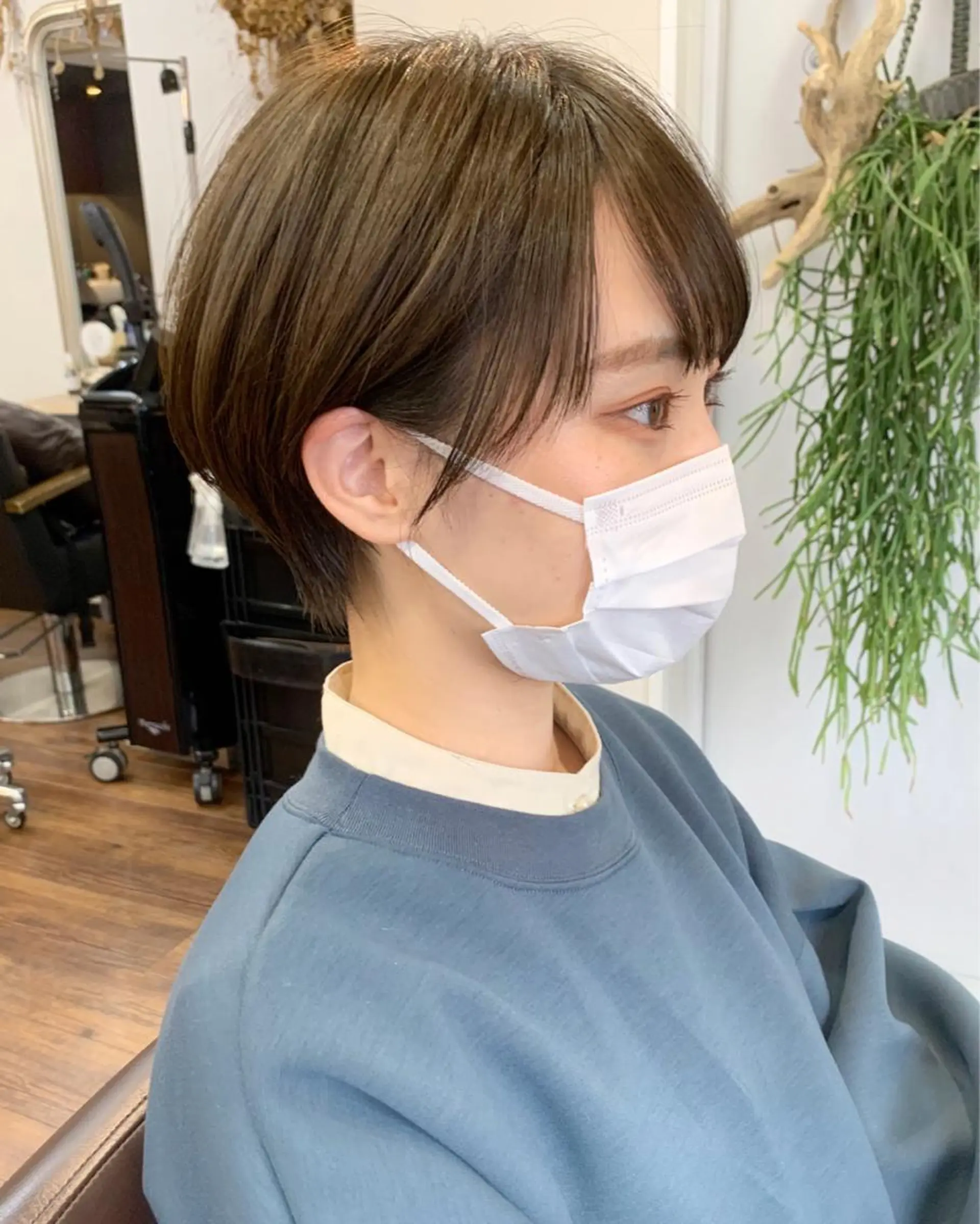 ショート カラー 縮毛矯正/ショート/ レイヤー/畑中正敏のヘアスタイル