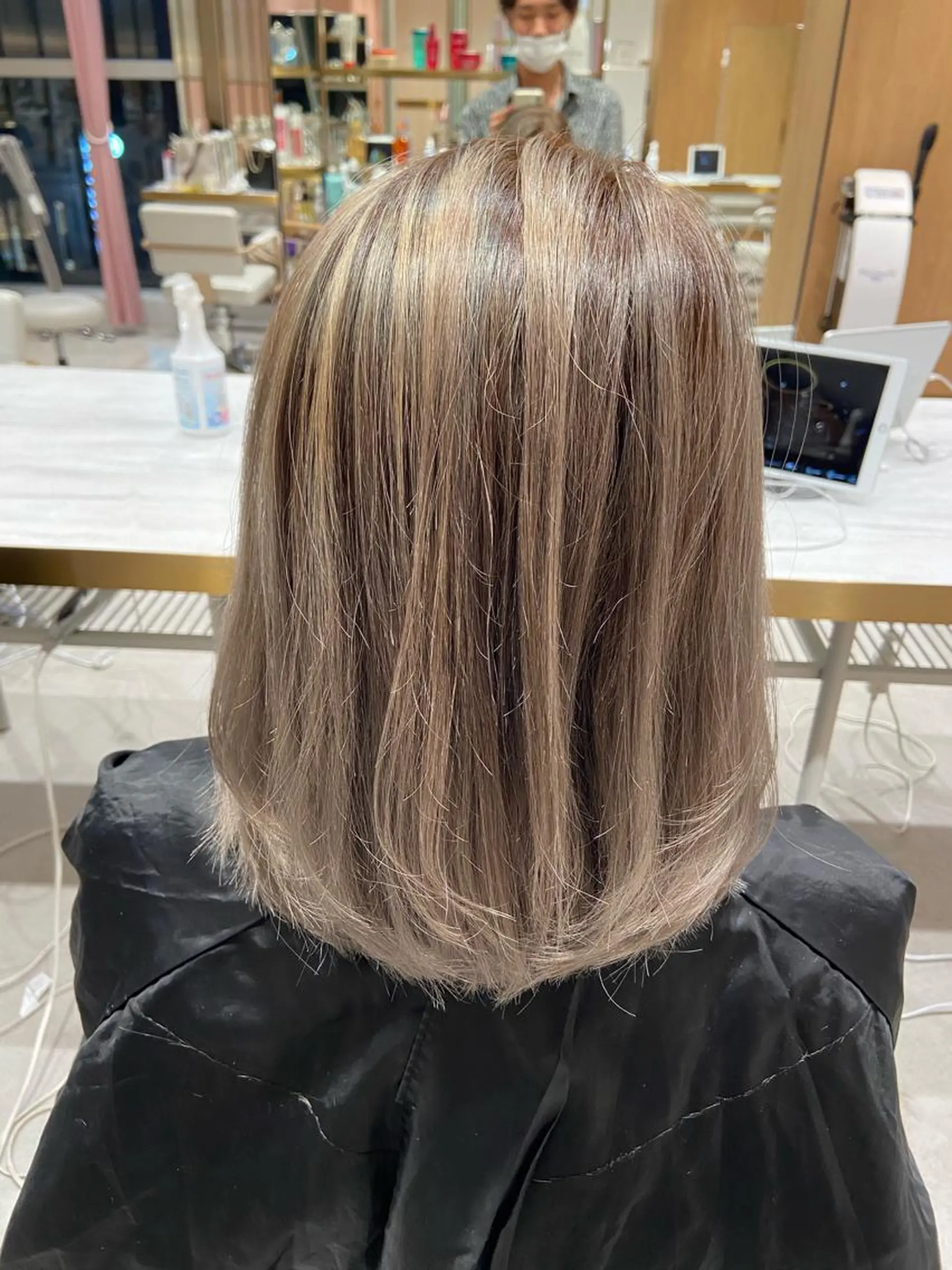 ミディアム カラー レイヤーカット/ボブ /縮毛矯正✨大輝のヘアスタイル