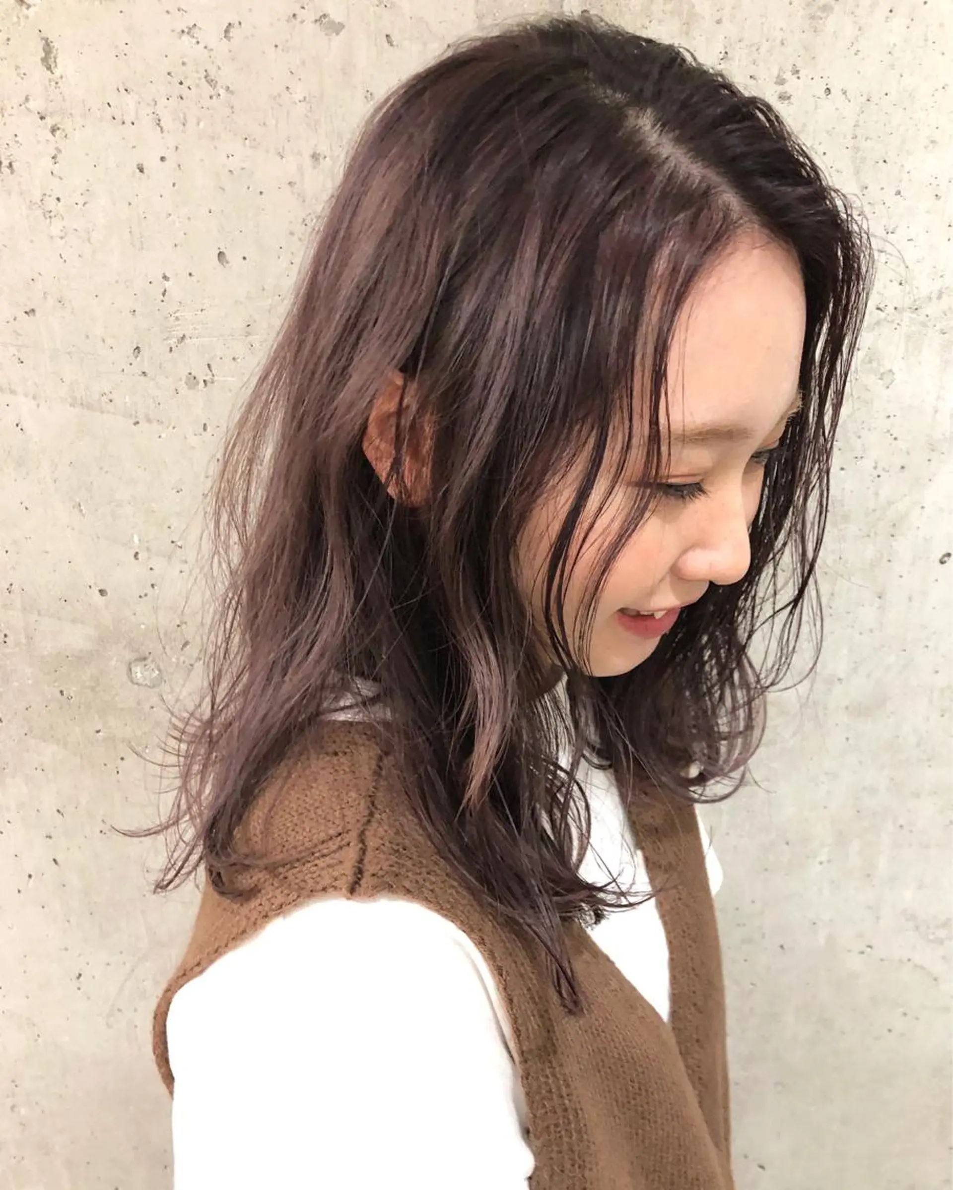 カラー ベージュカラー ピンクカラー カット ヘアカラー トリートメント レイヤー/ボブ/ 顔周り/yukinaのヘアスタイル