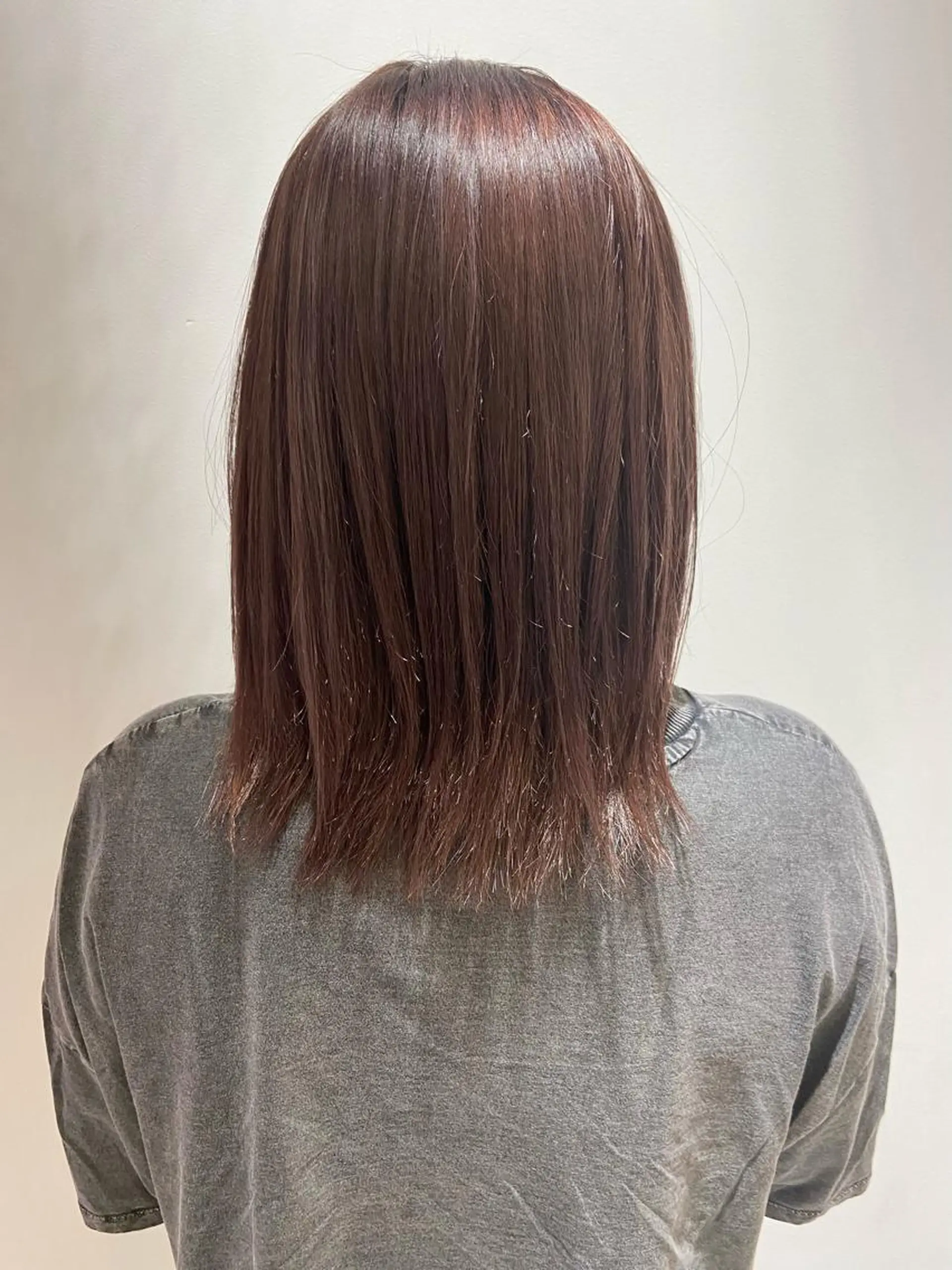 ミディアム カラー ヘアカラー 🐺ウルフ/レイヤー 似合わせ‎🤍沙羅のヘアスタイル