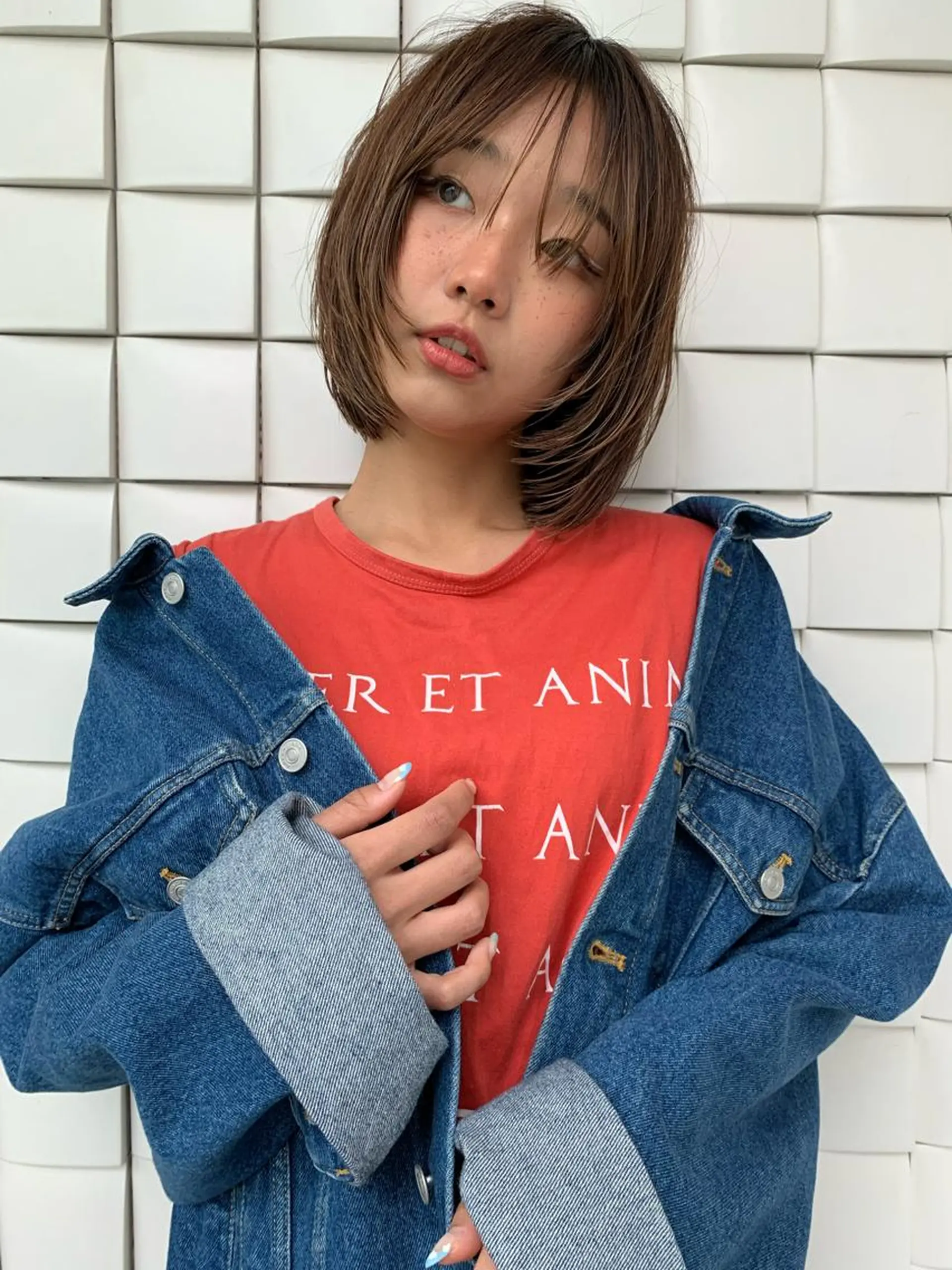 ショート カラー 似合わせウルフ/ レイヤー/山本祐輔のヘアスタイル