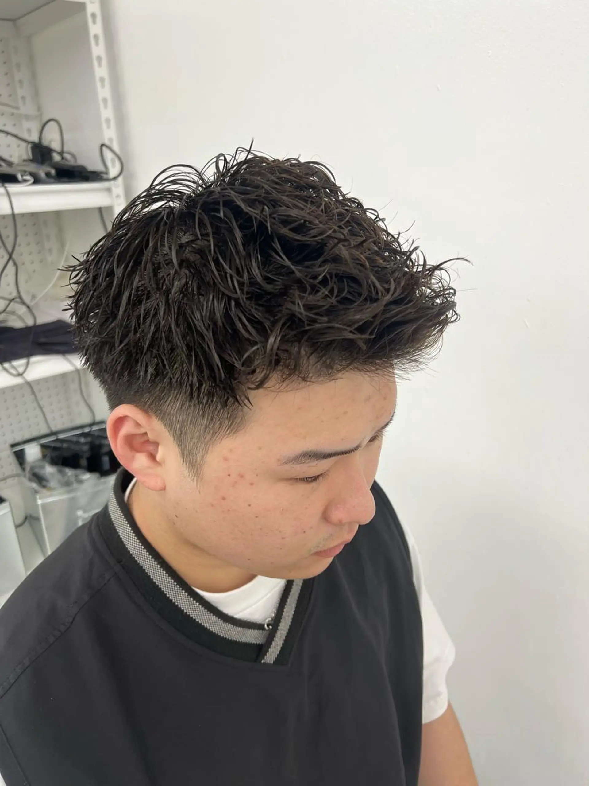 ショート パーマ メンズ メンズショート ショートヘア カット パーマ 柏メンズカットパーマ NO.1タイチのヘアスタイル