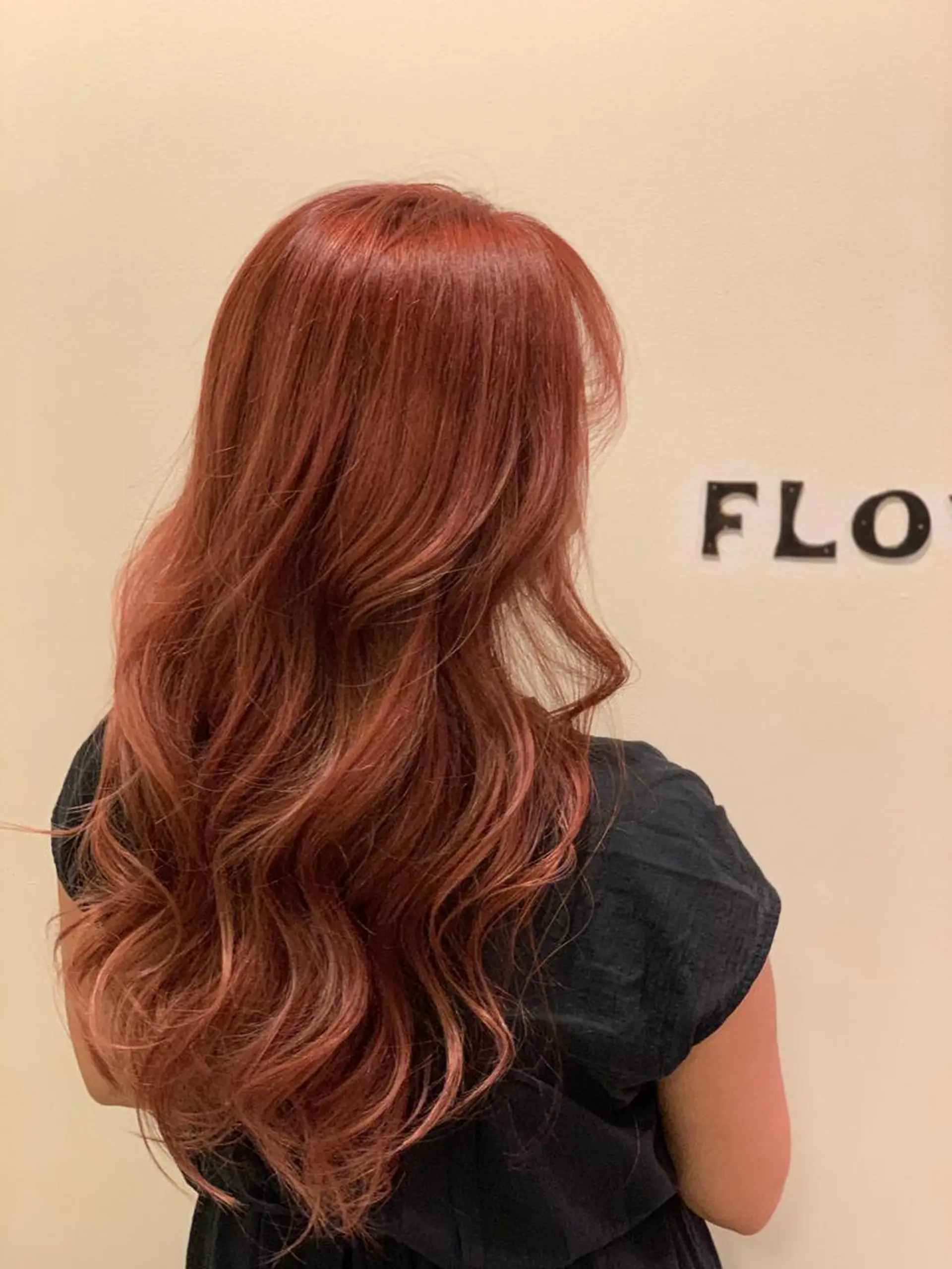 ロング カラー ブリーチ 韓国風カラー ピンクカラー 韓国風ヘア ヘアカラー FLOW所属・Shouei  のヘアスタイル