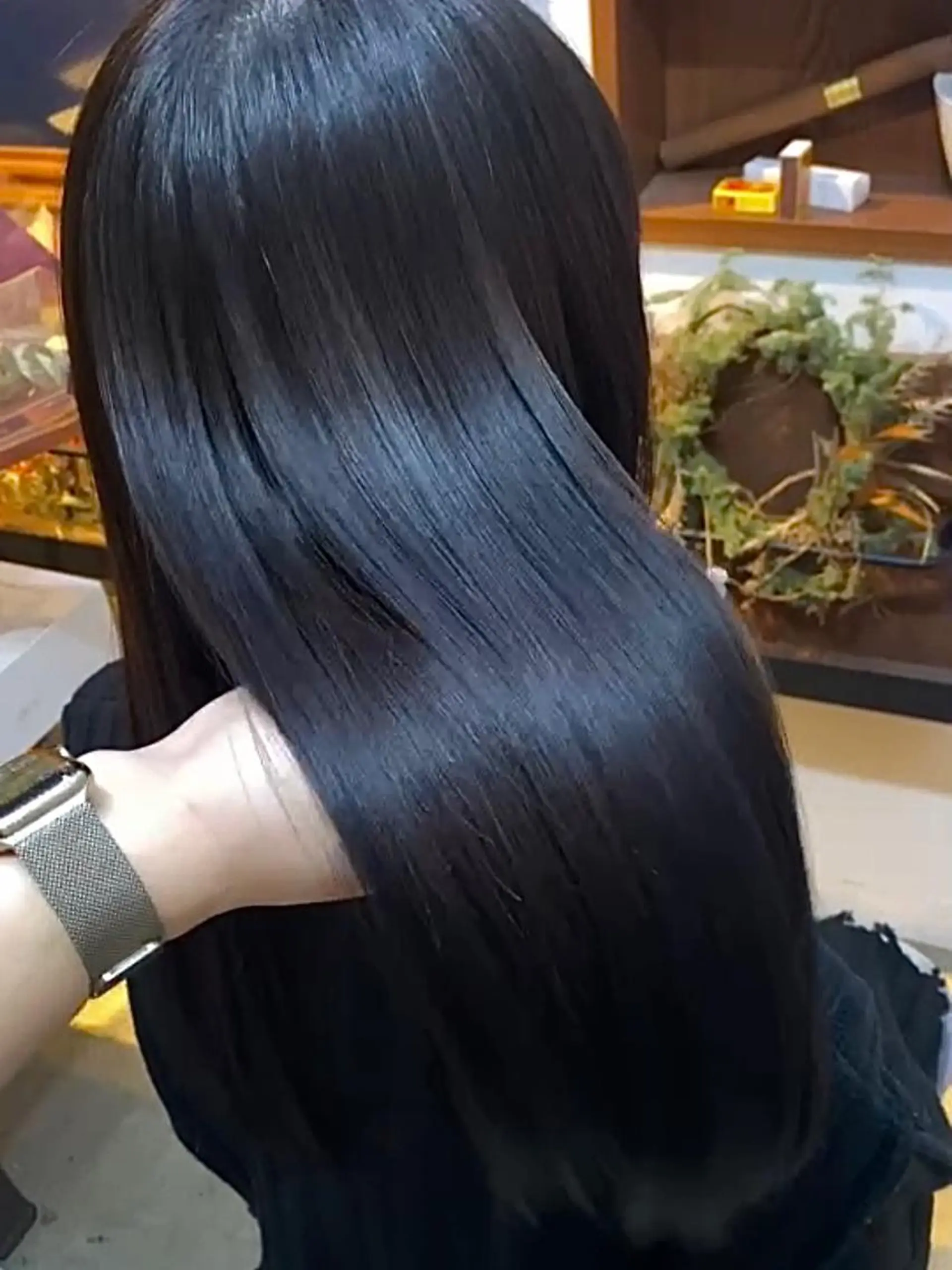 ロング カラー ヘアアレンジ ヘアカラー 縮毛矯正 トリートメント maoブリーチ無し 似合わせカラーのヘアスタイル