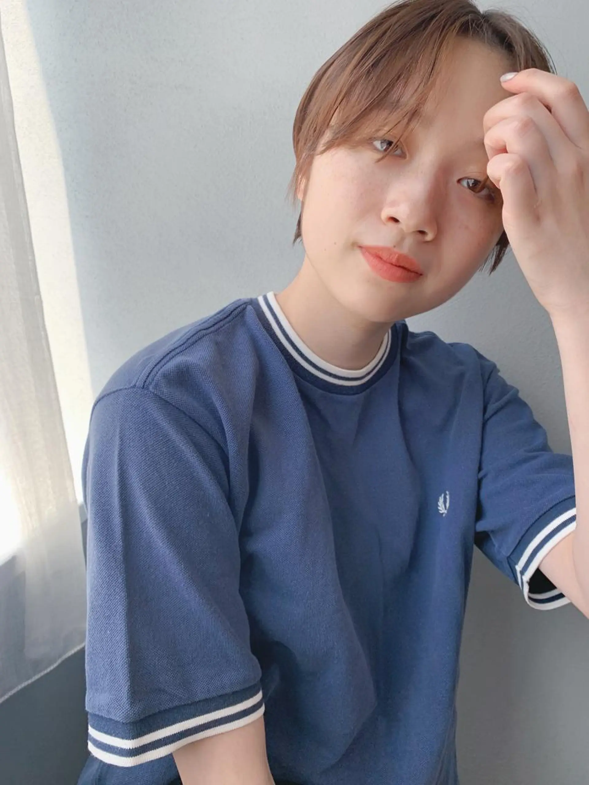 ショート カラー ボブパーマコテ巻き風 パーマNo1深江秀平のヘアスタイル