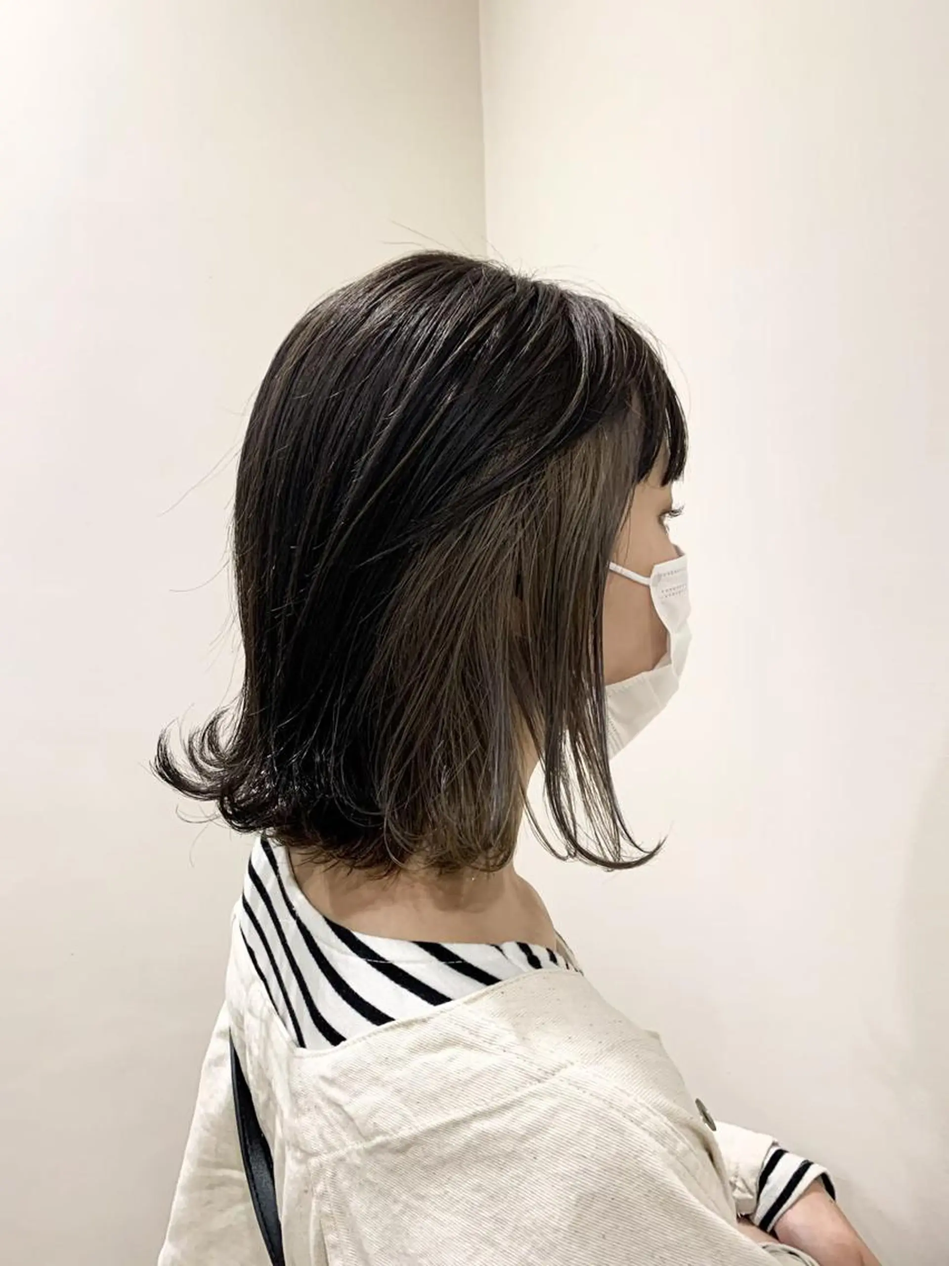 ミディアム カラー ヘアアレンジ ヘアカラー トリートメント 山崎 澪 レイヤーカット/大宮のヘアスタイル