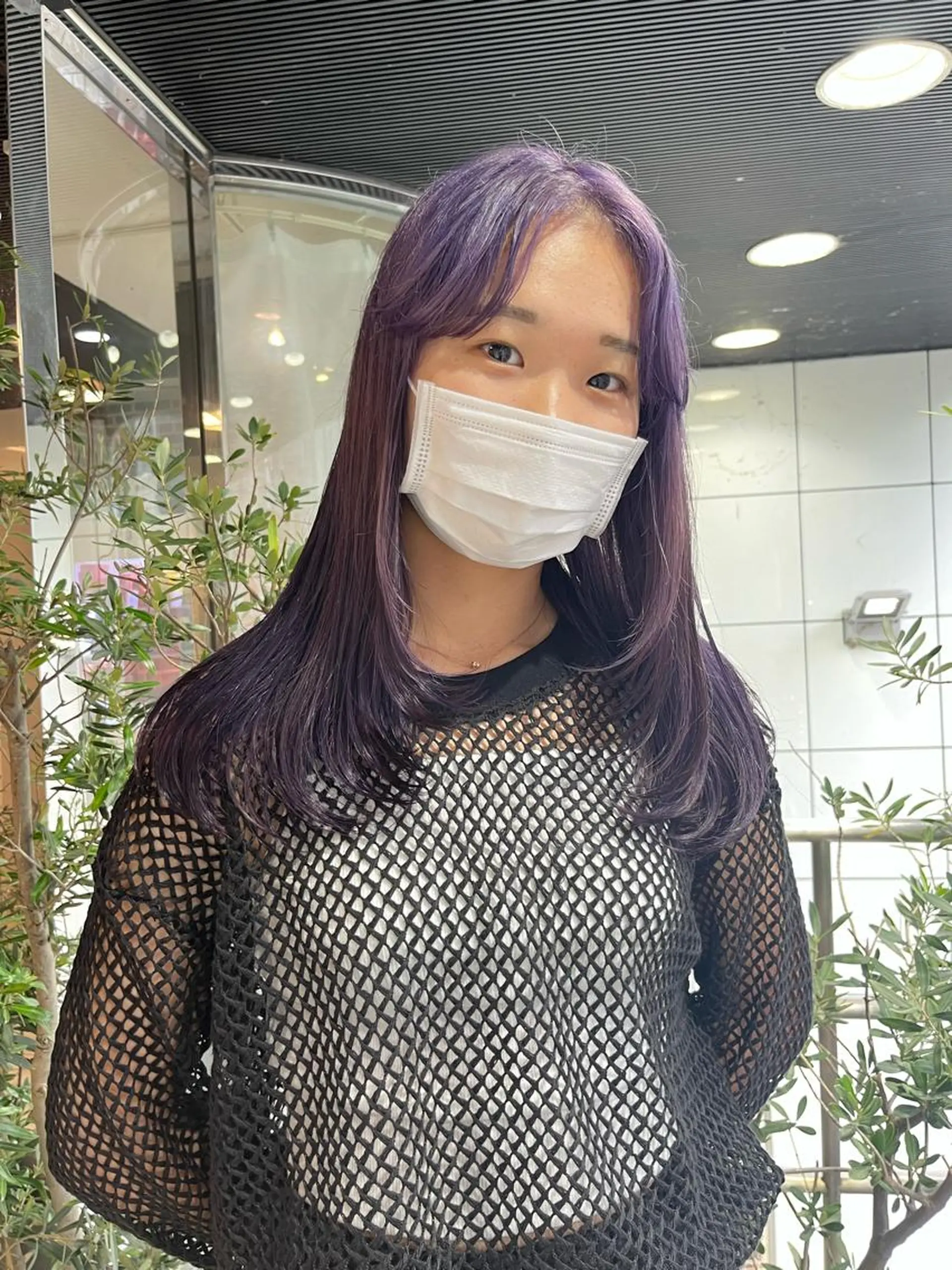 セミロング カラー ブリーチ ケアブリーチ ダブルカラー イヤリングカラー ハイトーンカラー 💖デザインカラー/ タダ ハナカ💖のヘアスタイル