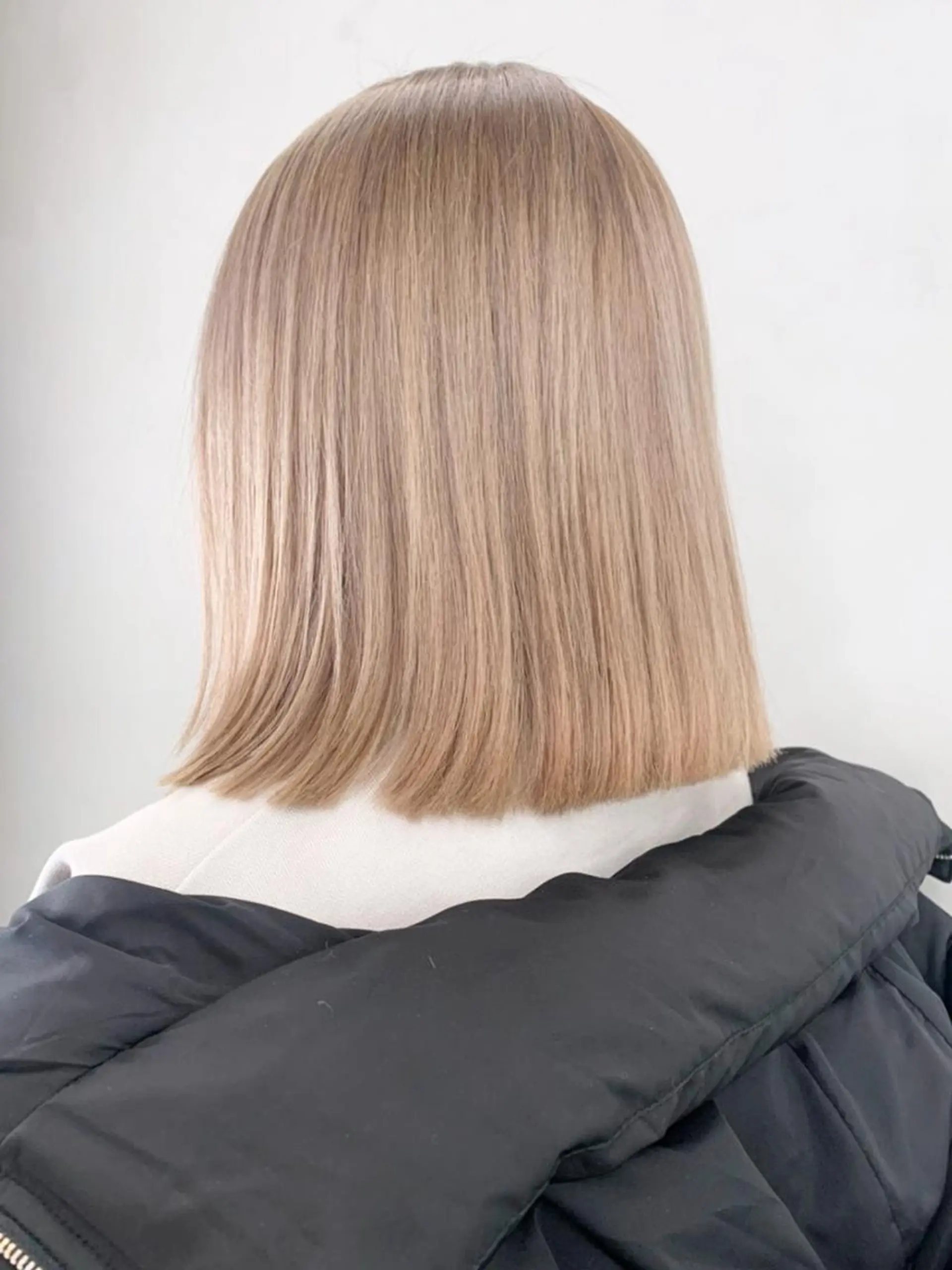 ミディアム カラー パーマ ヘアアレンジ ベージュカラー ITbyALBUM 八王子店のヘアスタイル