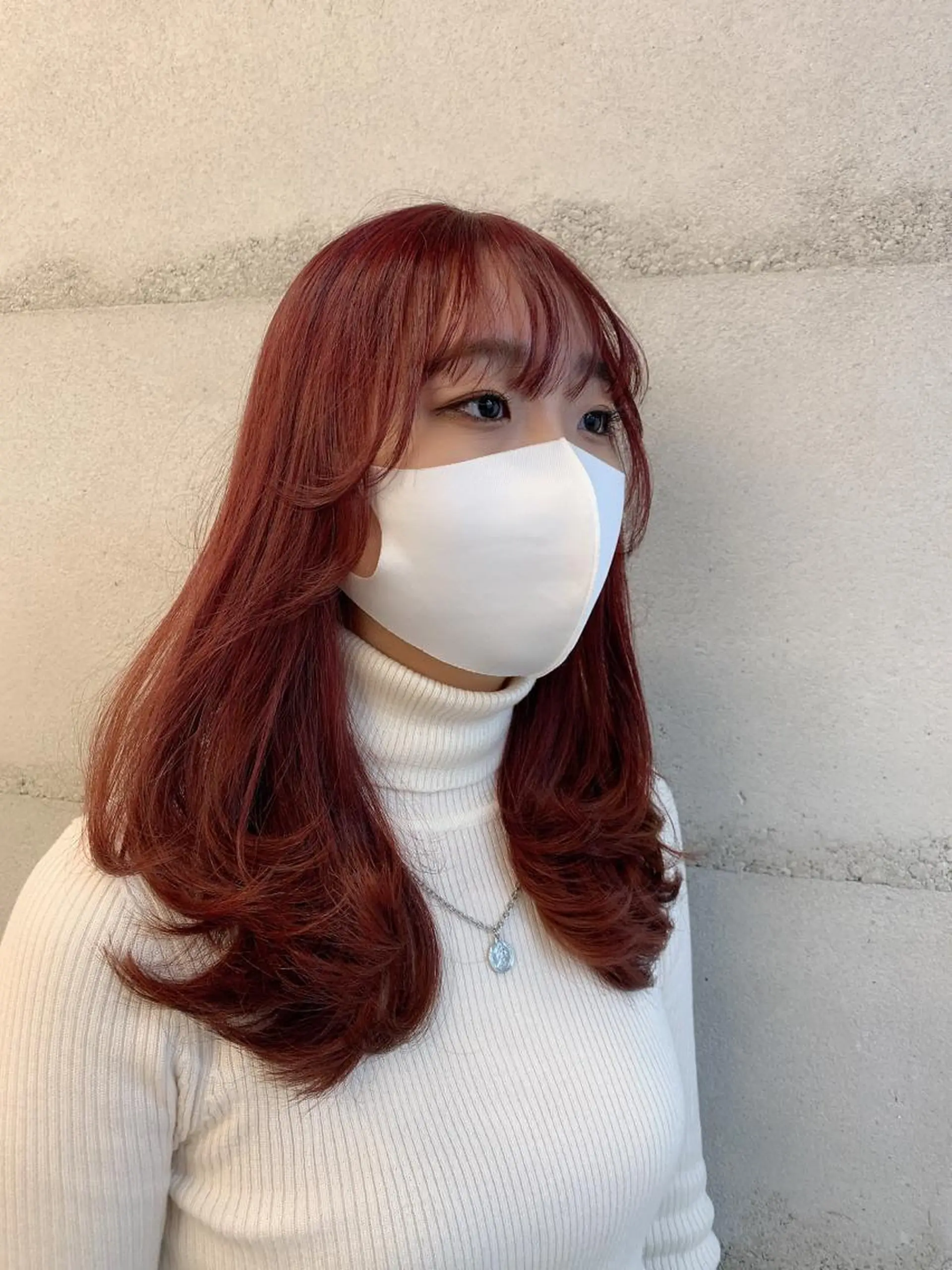 ミディアム カラー 透明感/オリーブ/ グレージュ/YUKAのヘアスタイル