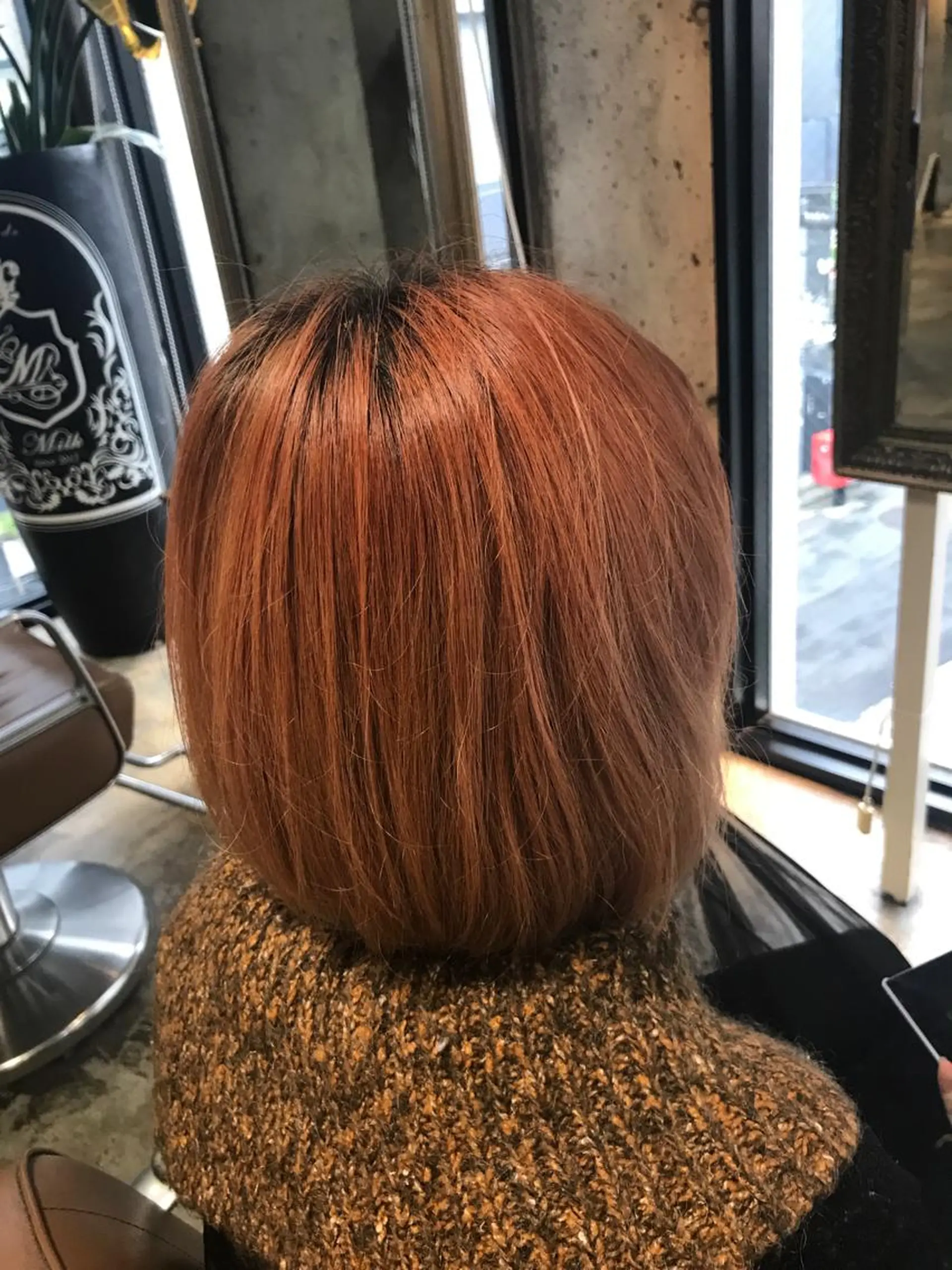 ショート カラー パーマ ヘアアレンジ メンズ キッズ ネイル マツエク・マツパ ダブルカラー グラデーションカラー オレンジ カラーマツエク グラデーション サロンドミルク 原宿のヘアスタイル