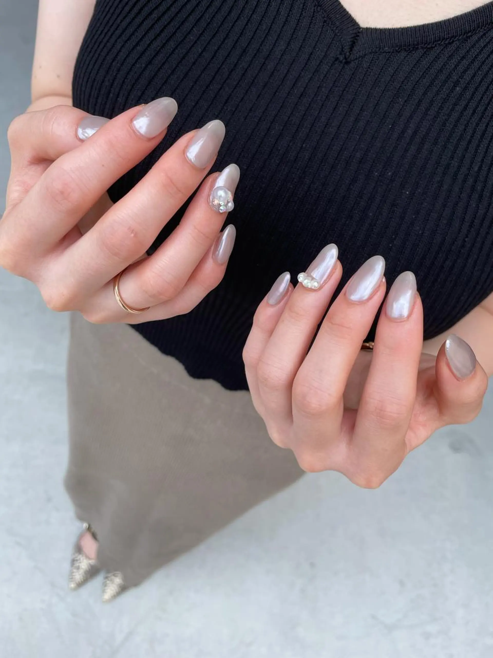 ロング カラー ヘアアレンジ キッズ ネイル マツエク・マツパ 福田 加奈のネイルデザイン