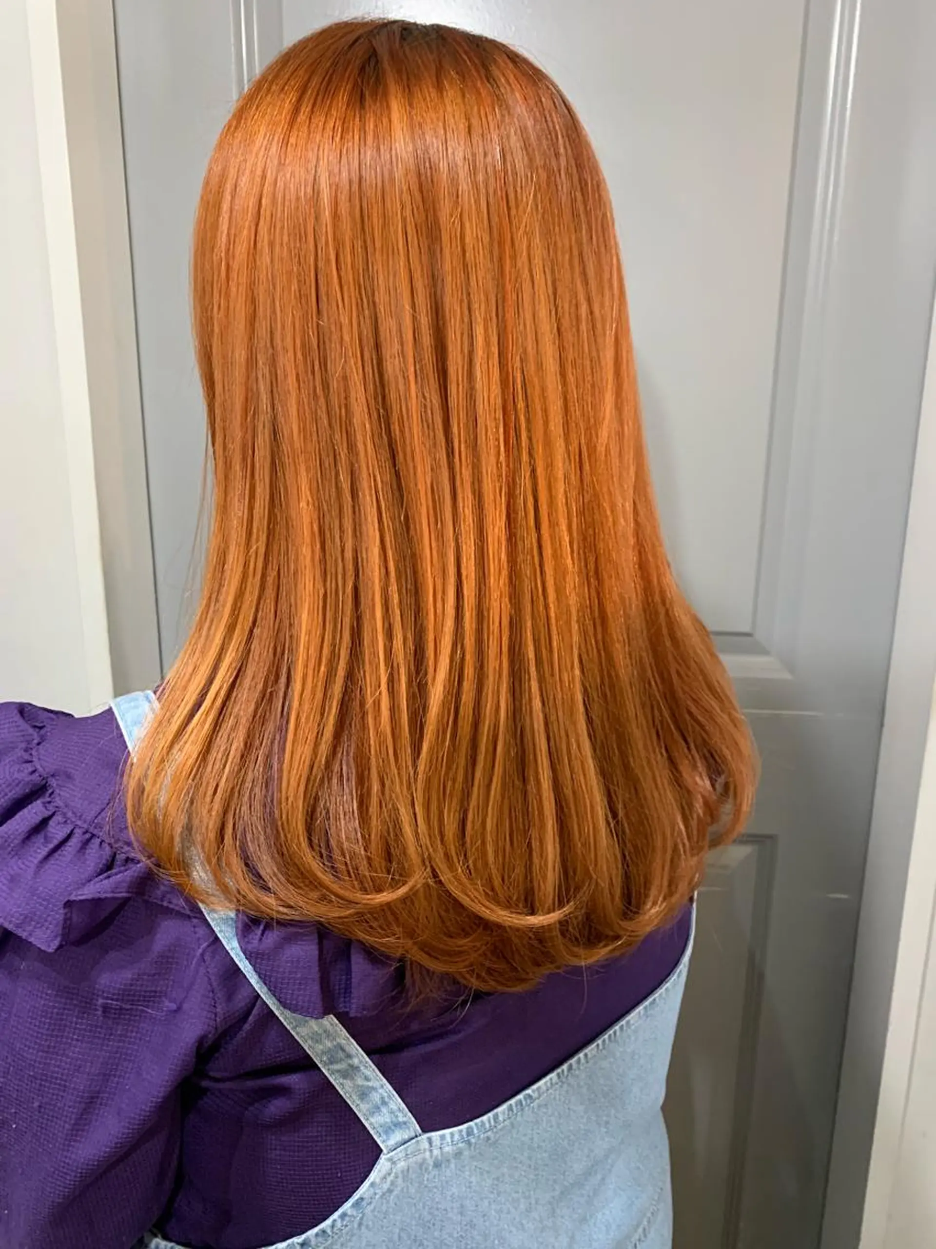 カラー ブリーチ オレンジ 古賀 侑磨のヘアスタイル