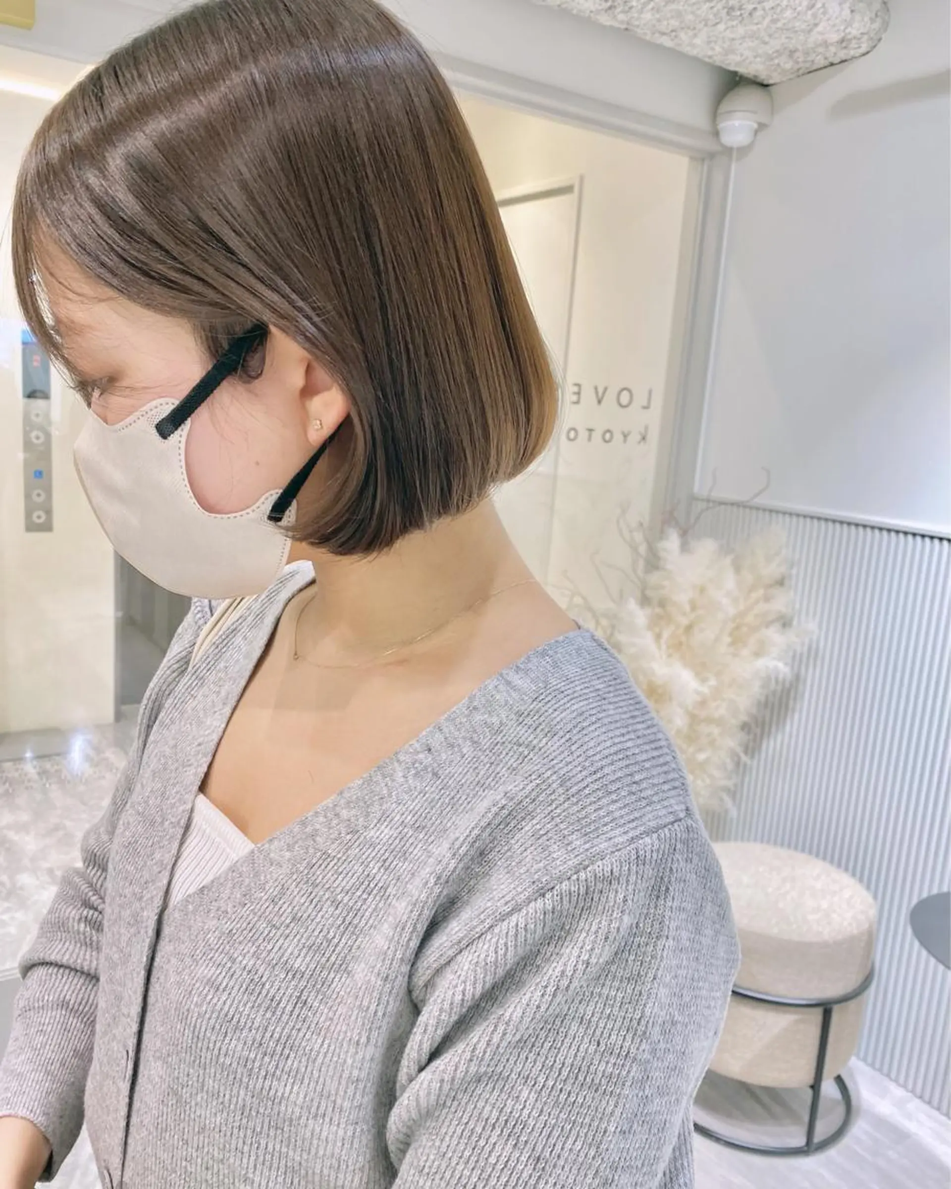 ショート カラー ベージュカラー グレージュ 髪質改善 カット ヘアカラー トリートメント LOVESTOIKE 堂本のヘアスタイル