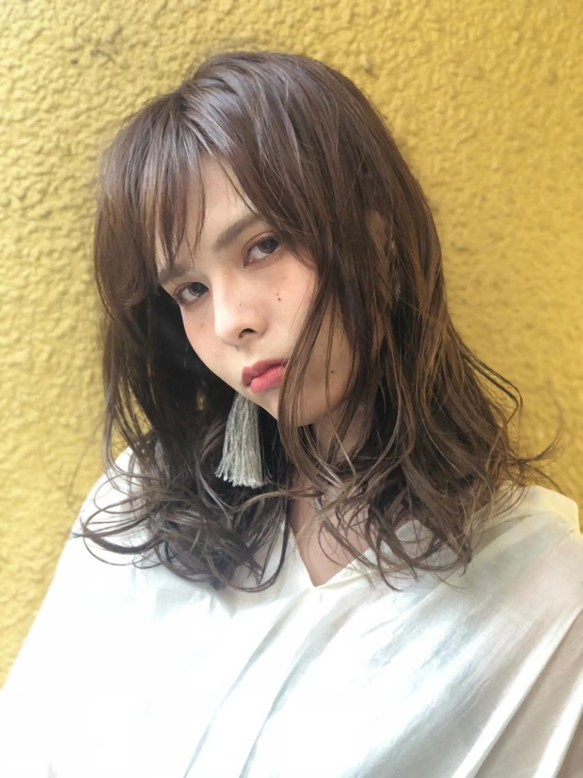 ミディアム カラー パーマ ヘアアレンジ グラデーションカラー 脱白髪染め特化GBG 自由が丘所属・【白髪ぼかし 専門GBG】自由が丘のヘアスタイル