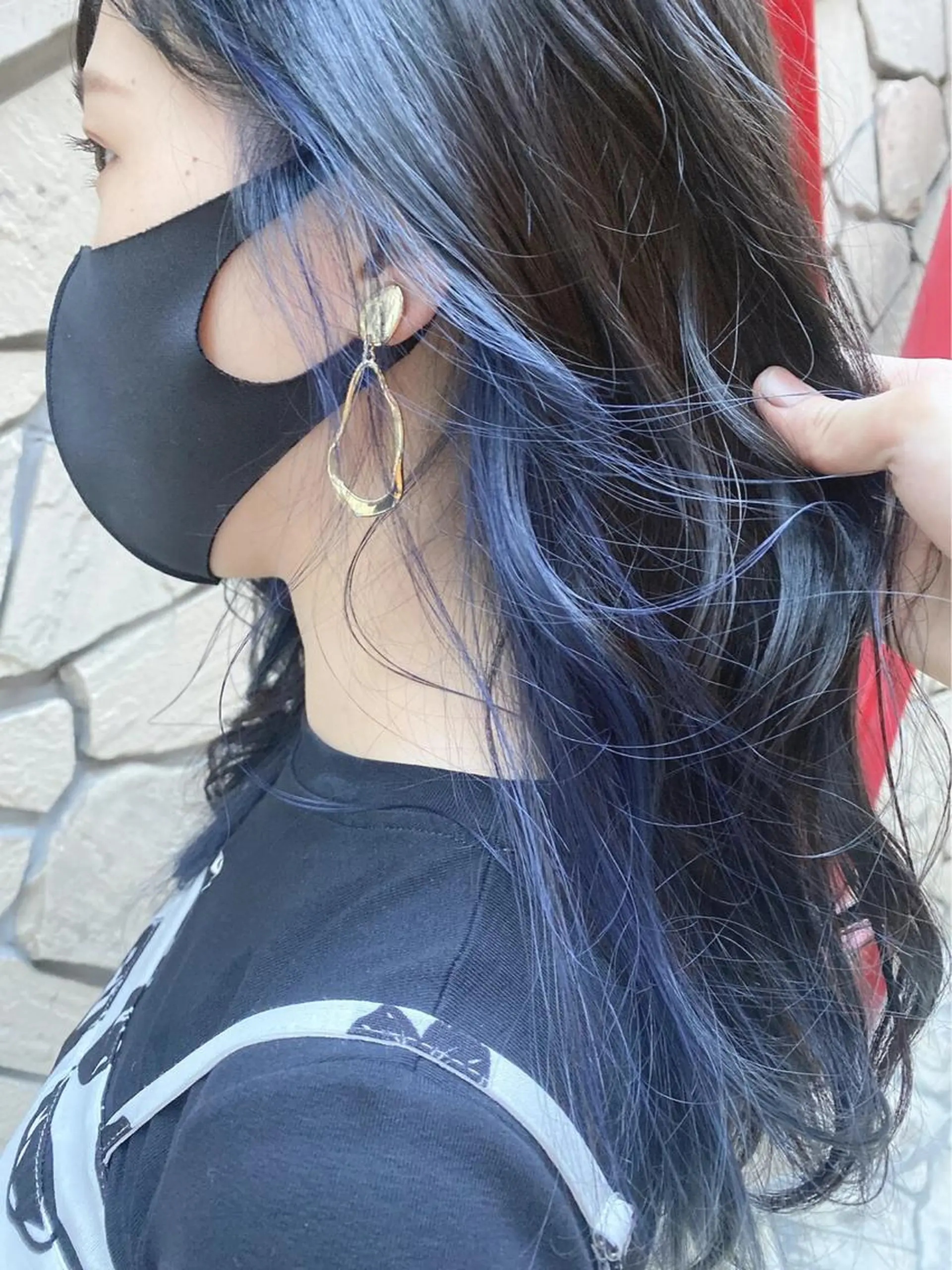 ロング カラー ミストバング フェイスフレーミング beauty beast前田店のヘアスタイル