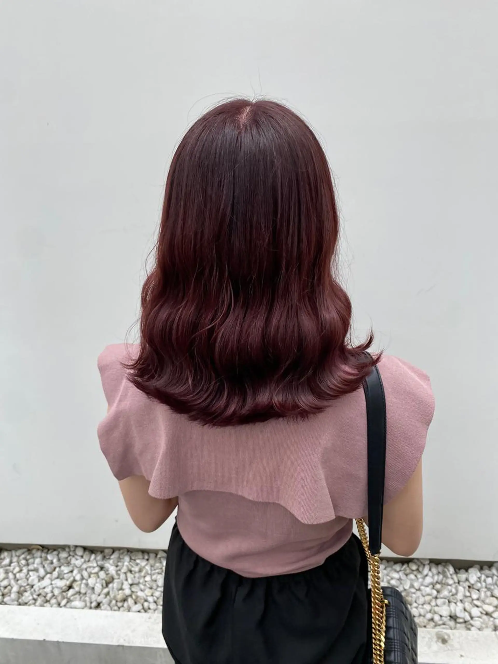 セミロング カラー ヘアカラー Rinka/梅田/ 透け感カラー🤎のヘアスタイル