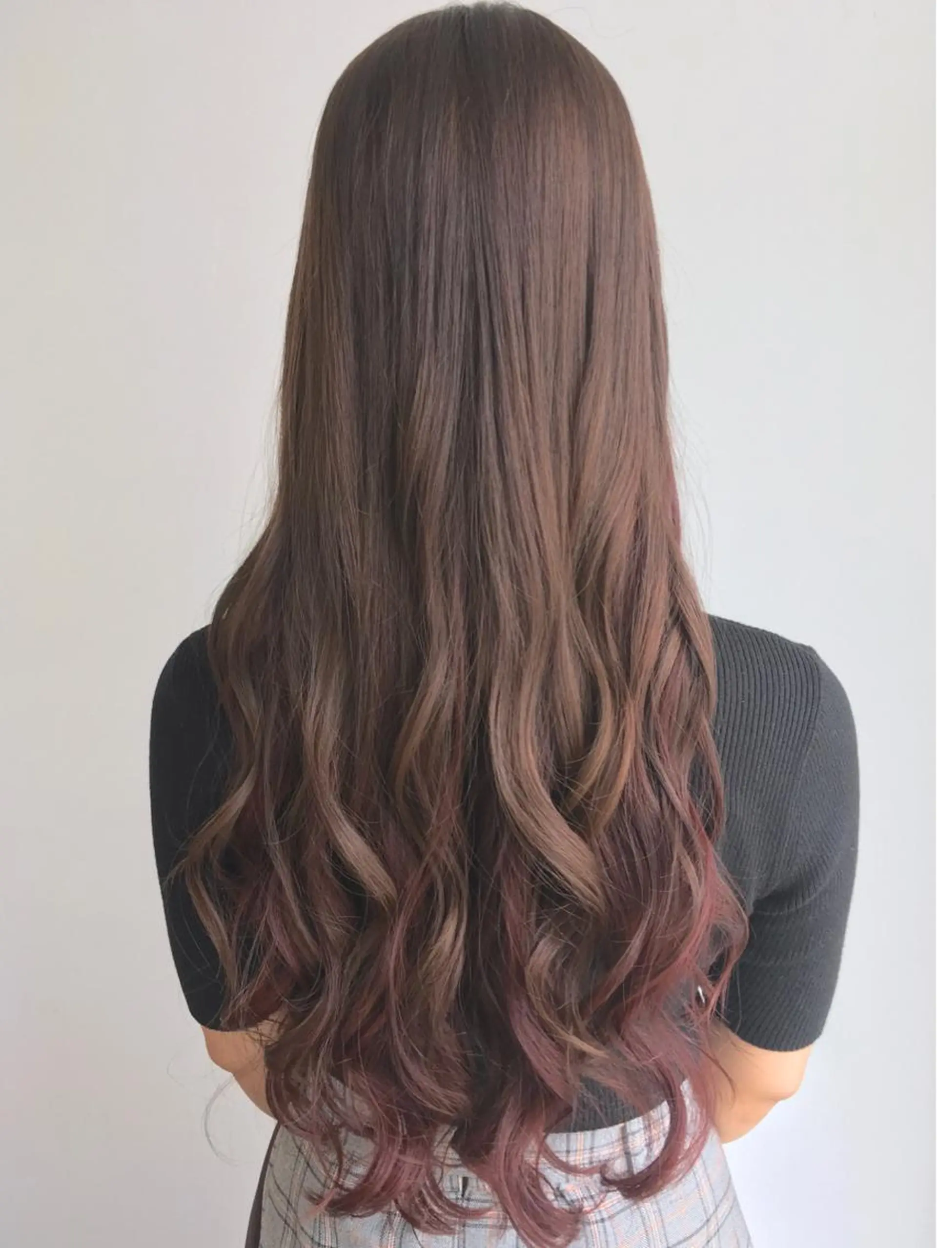 ロング カラー インナーカラー ピンクカラー go today shaire salon 本店所属・yoshi ☆のヘアスタイル