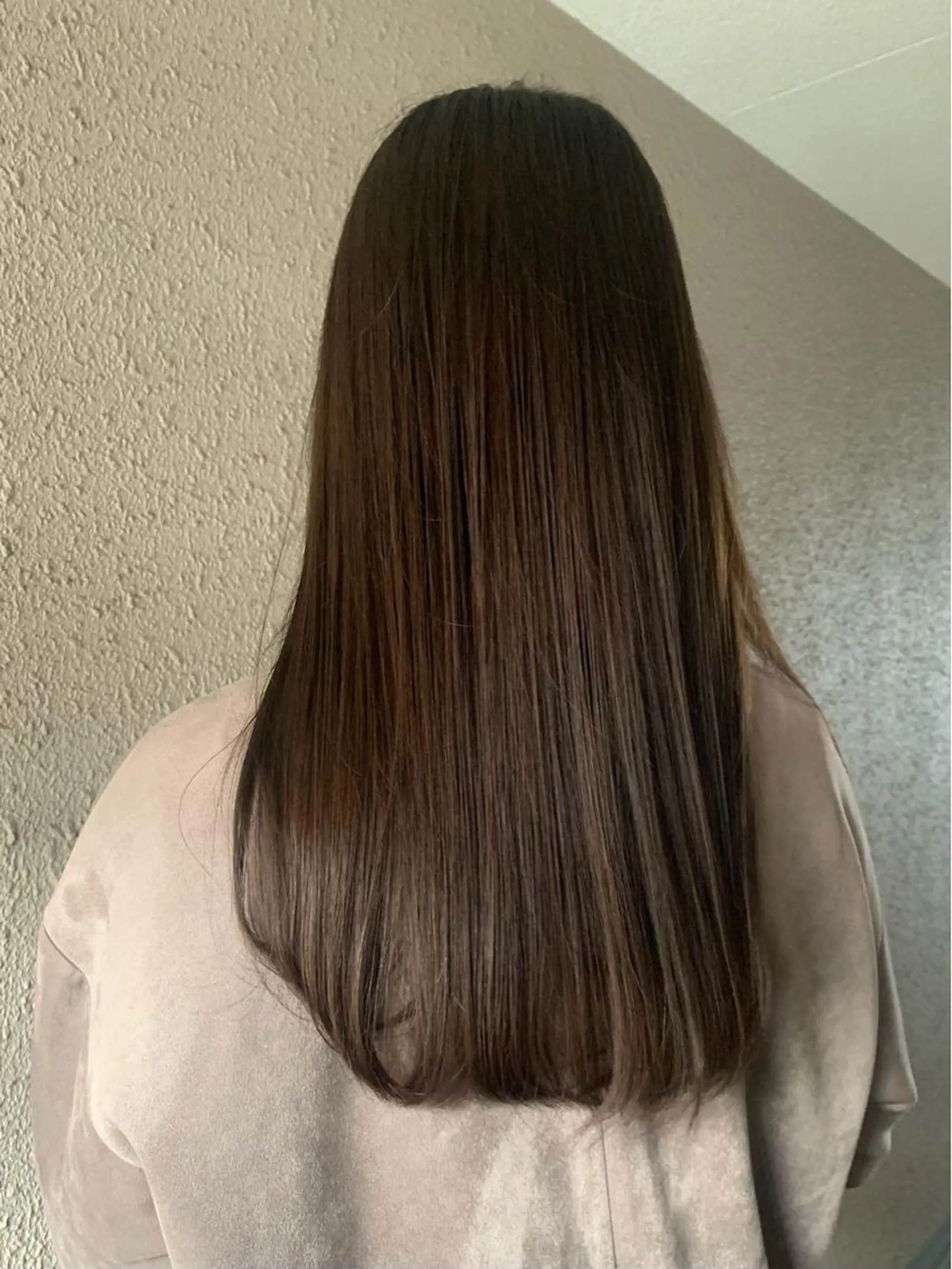 ロング カラー オリーブカラー chouette シュエットのヘアスタイル