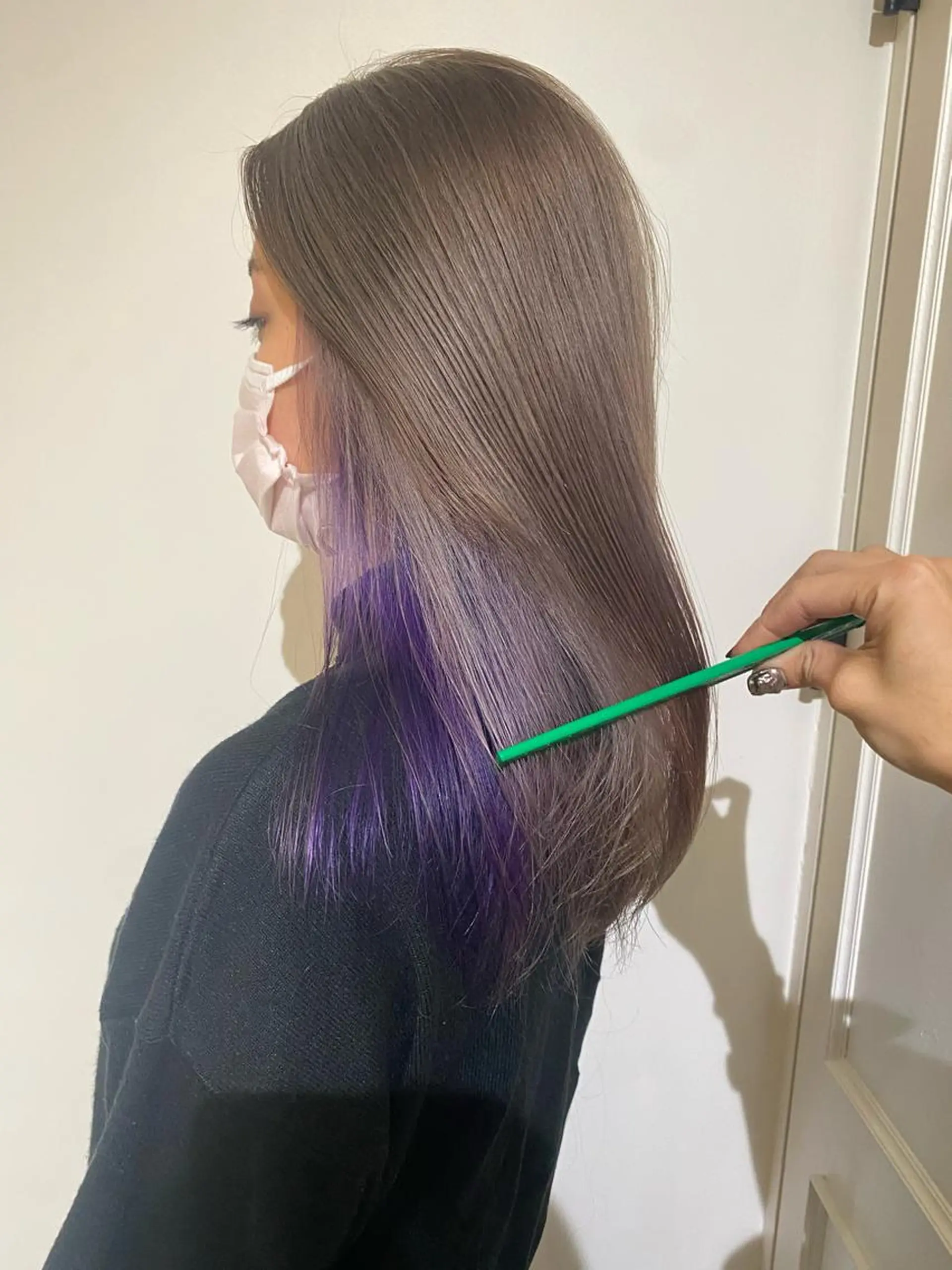 カラー ブリーチ カット ヘアカラー トリートメント 梅田ハイトーン チダ ヒナノのヘアスタイル