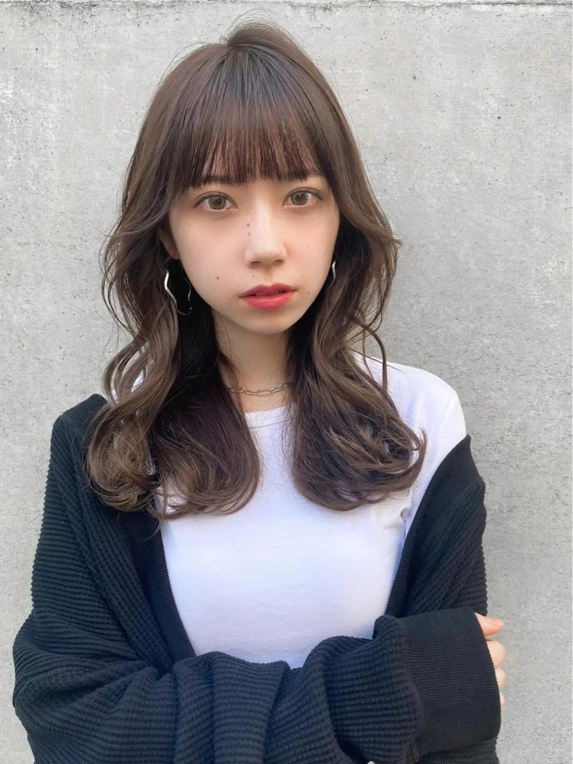 ロング カラー くびれヘア レイヤー/顔周り /透明感🩶高橋大のヘアスタイル