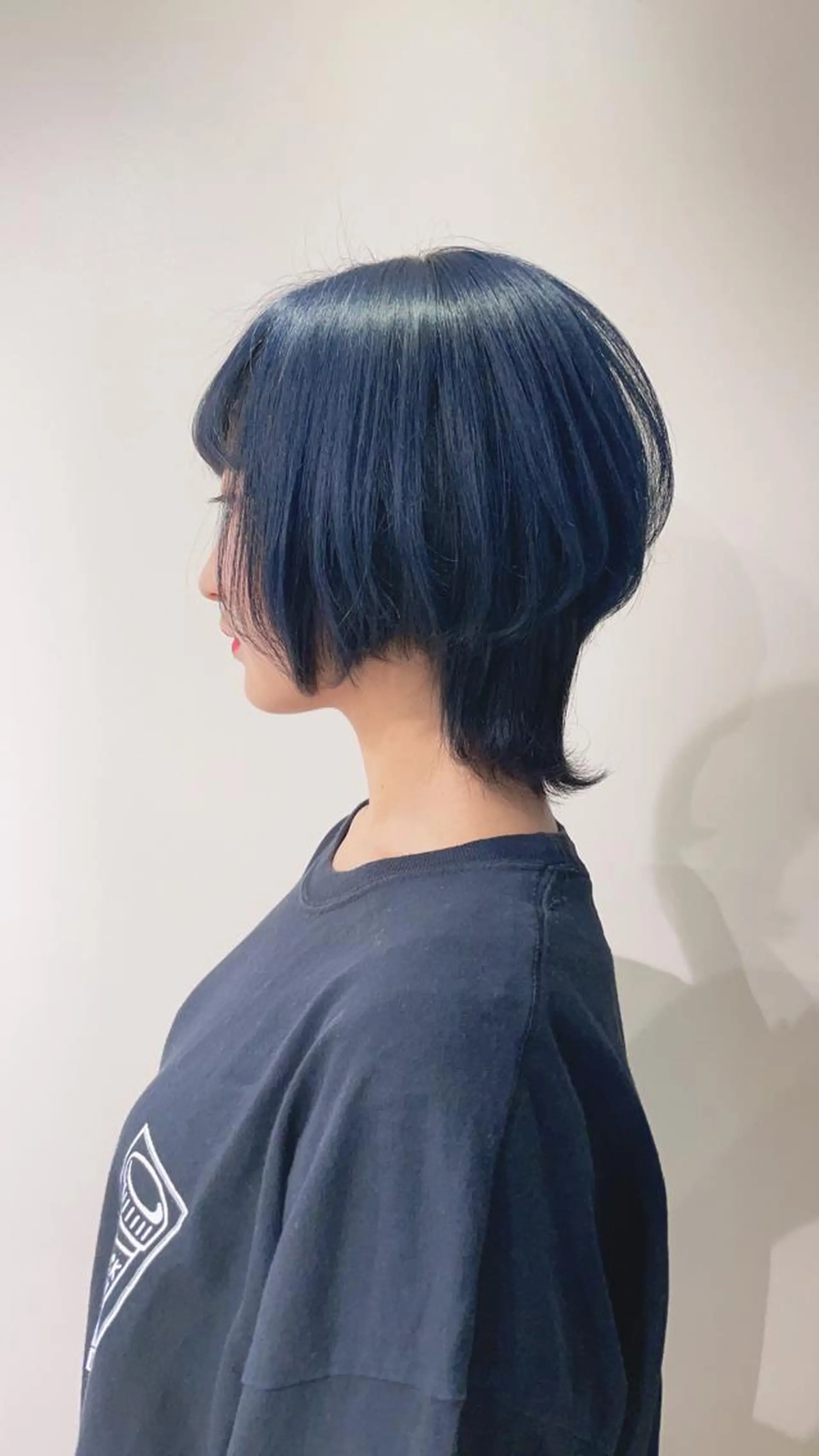 ショート カラー ネイビーカラー ウルフカット ヘアカラー 🦋美髪／エクステ 🦋アベイクミのヘアスタイル