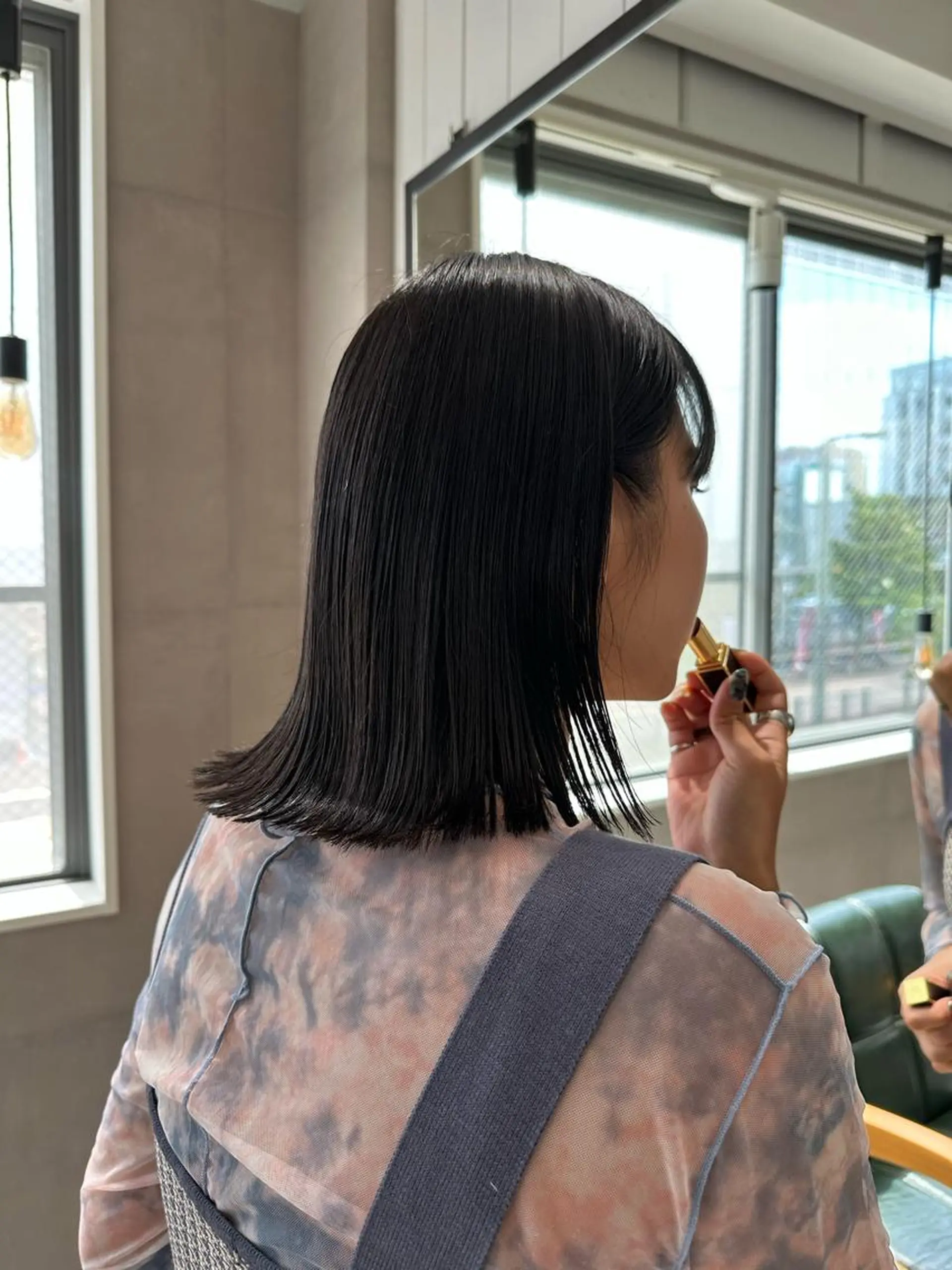 ミディアム カラー 髪質改善 イオリのヘアスタイル