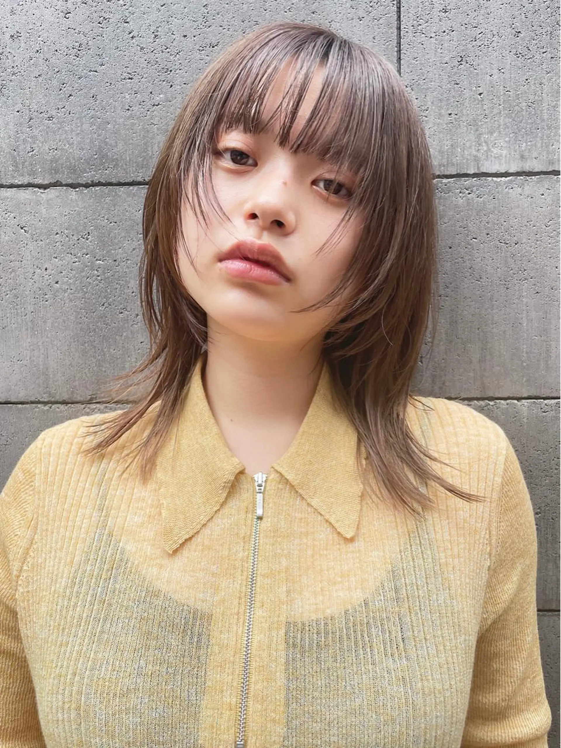ミディアム カラー パーマ ヘアアレンジ 透明感color 🥣suzunaのヘアスタイル