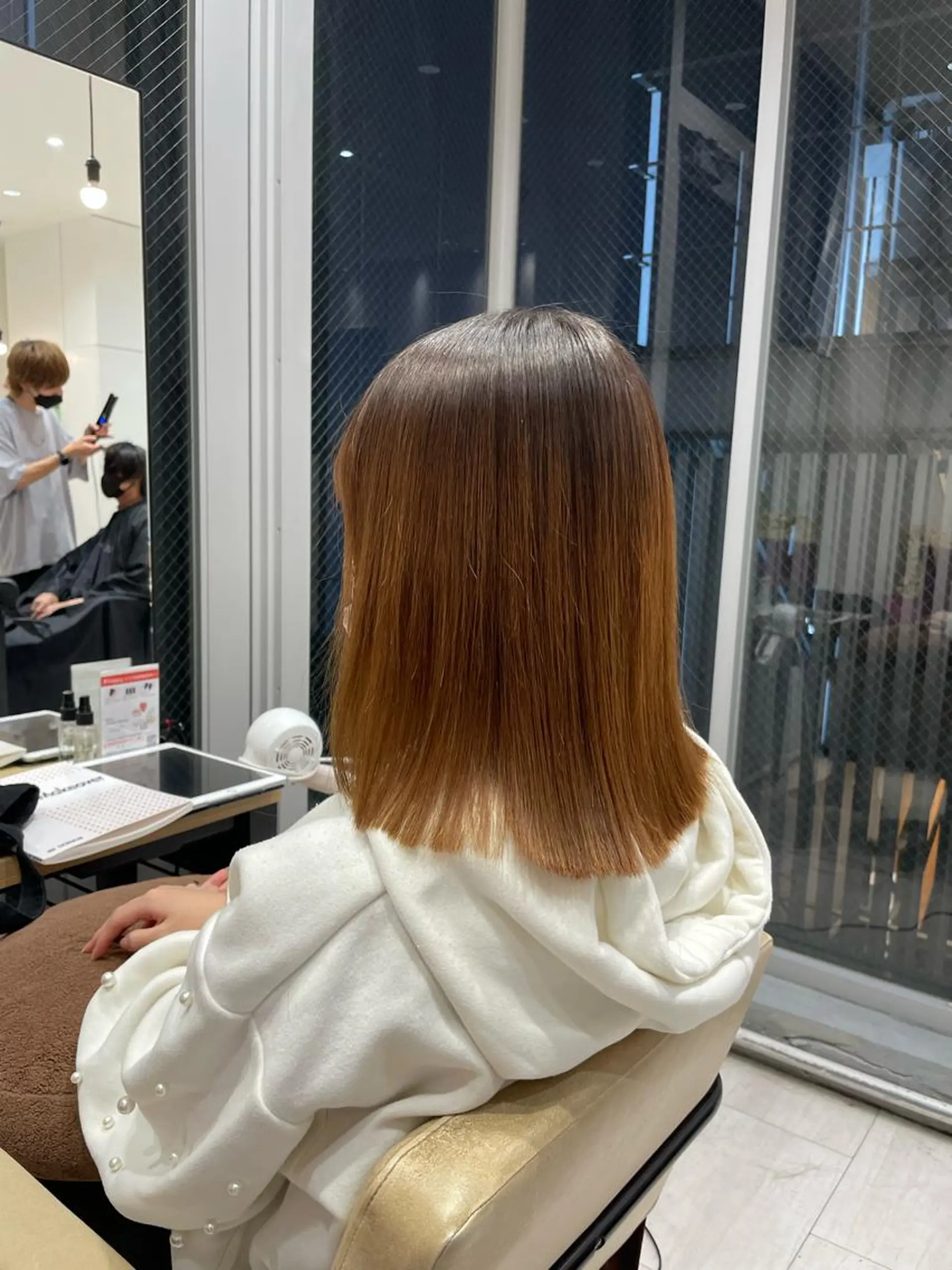 ミディアム 髪質改善 ハッシュカット レイヤー池袋のヘアスタイル