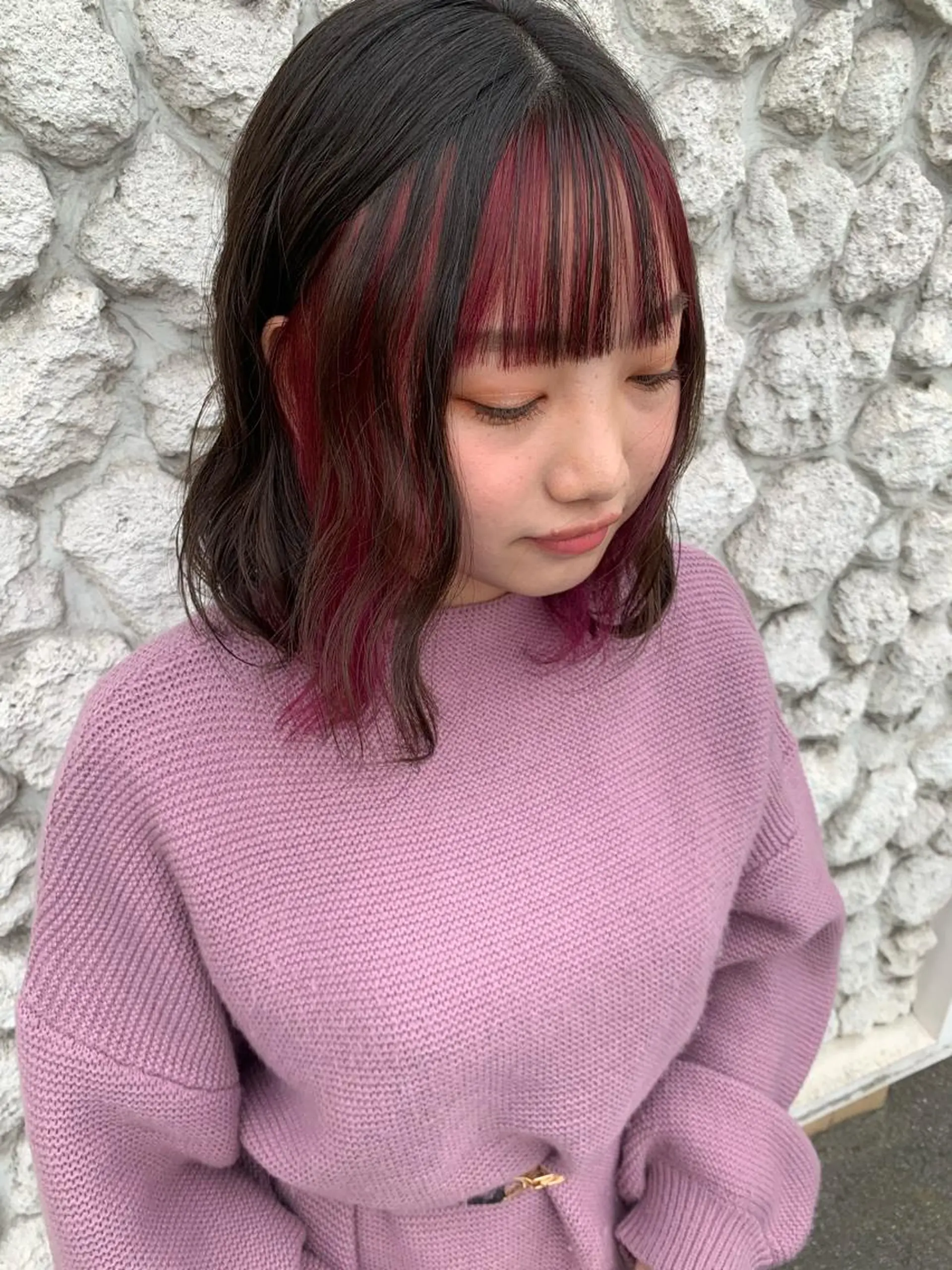 ミディアム カラー 🫧ウルフカット/ 畑中結衣🫧のヘアスタイル