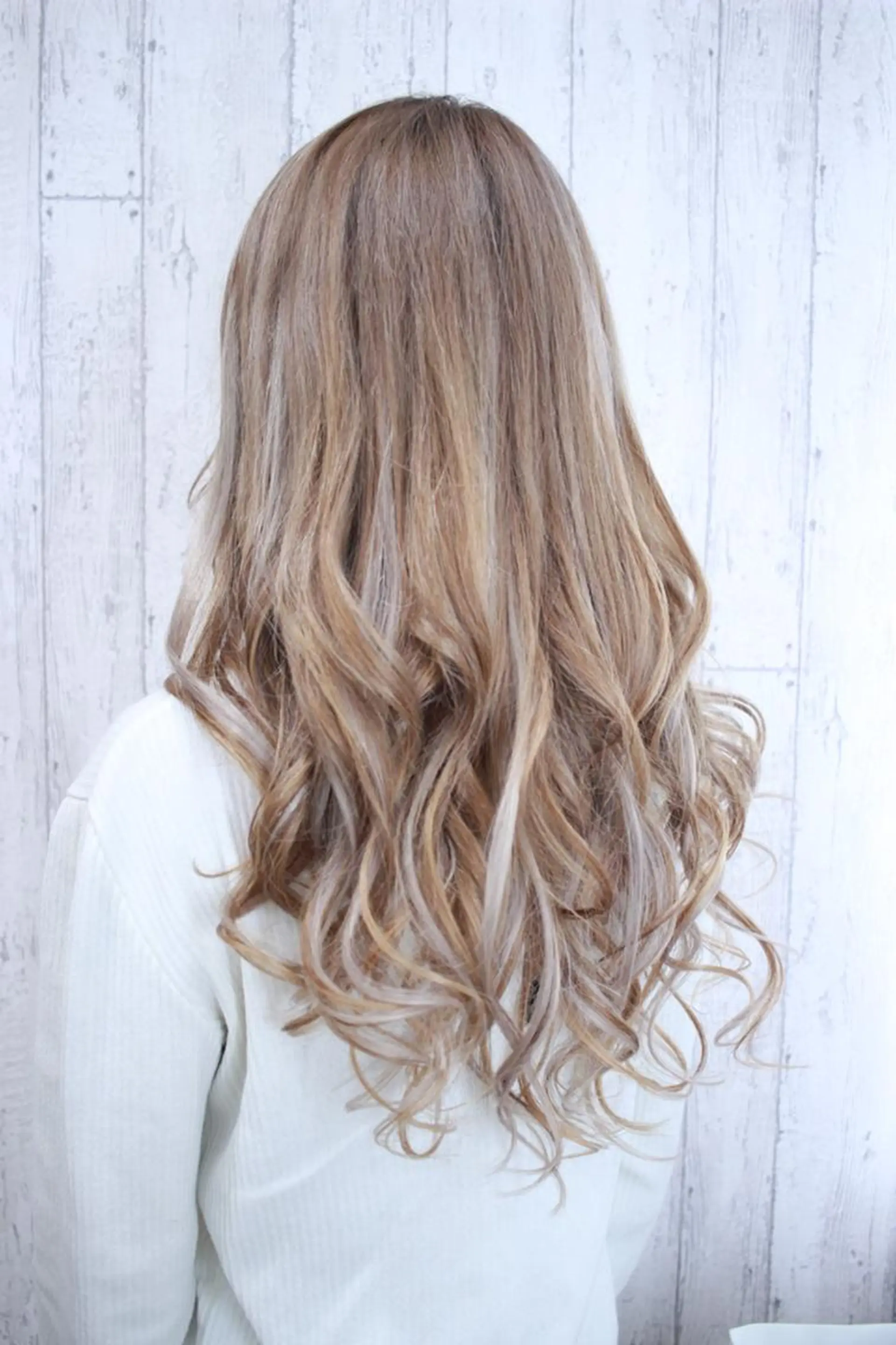 ロング カラー チビ編み込みエクステ シールEXどぅ〜すのヘアスタイル