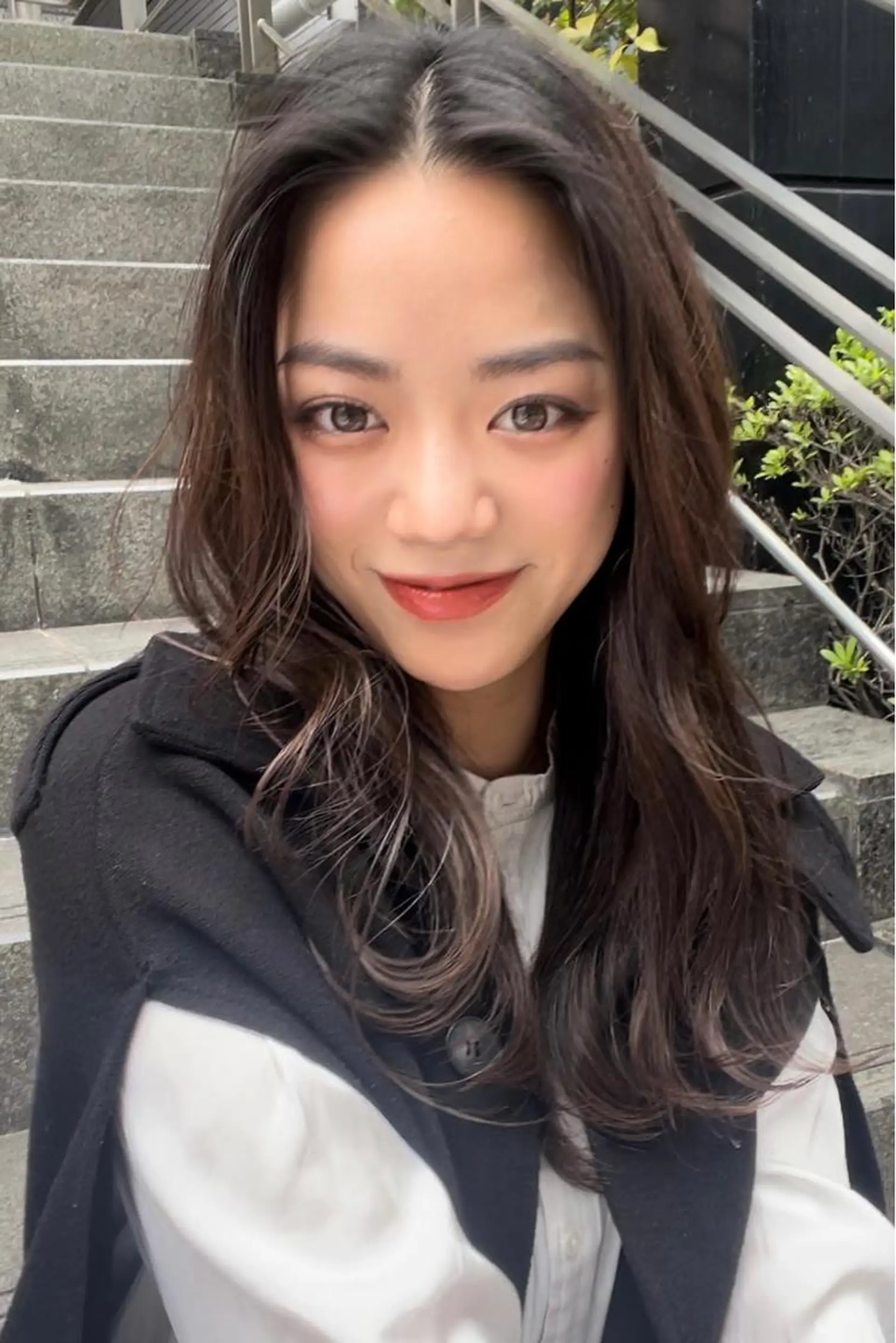 ミディアム カラー アッシュ レイヤーカット トリートメント Lond  mare 🦋ayana🦋のヘアスタイル