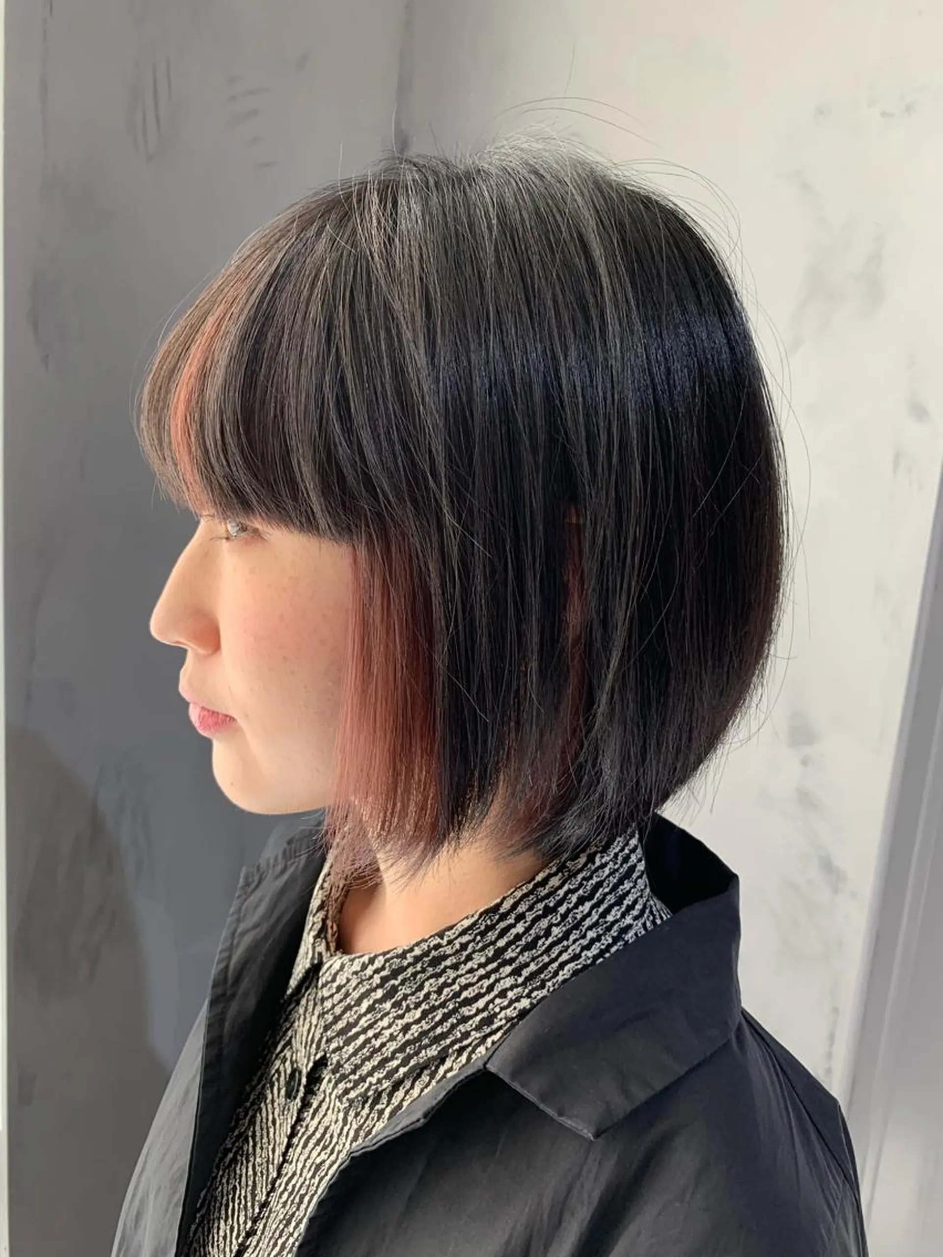 ショート カラー ピンクカラー レイヤー/髪質改善/ ブリーチ/コタケのヘアスタイル