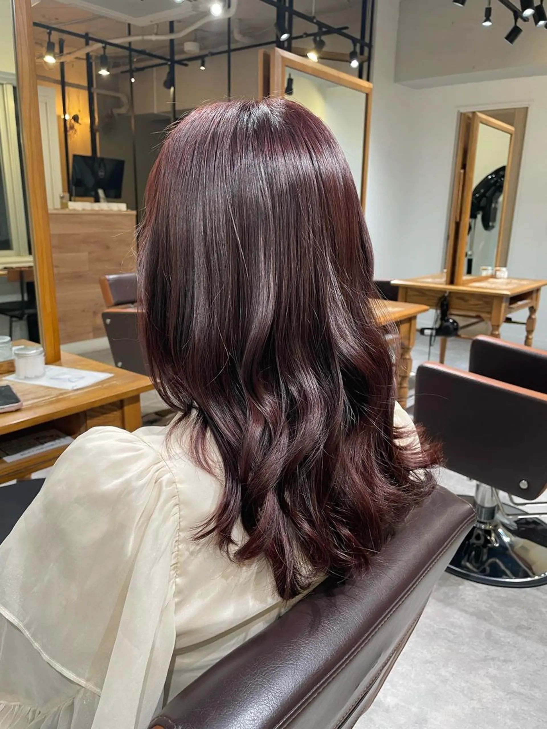 セミロング 髪質改善/艶カラー 🤍mizueのヘアスタイル