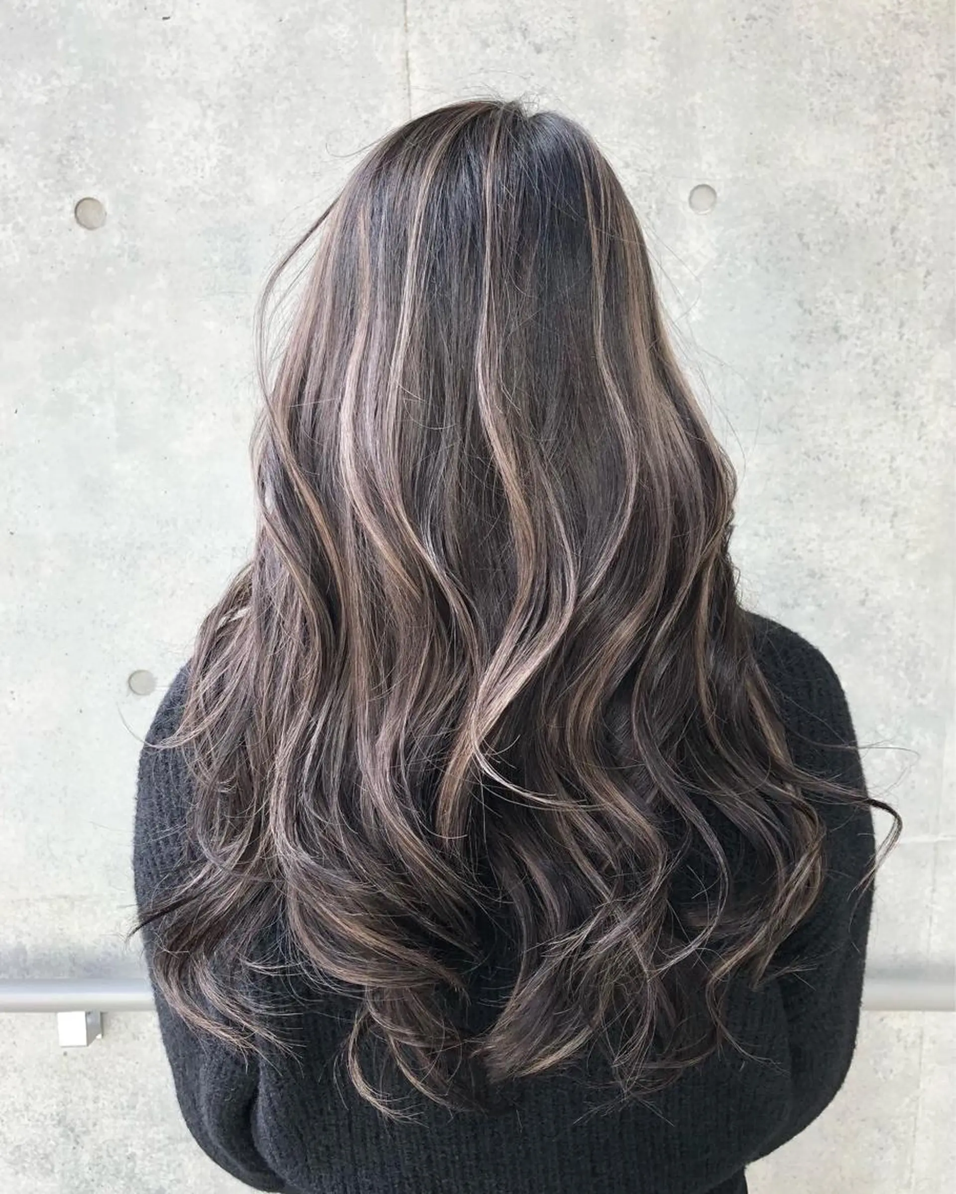 ロング ヘアカラー トリートメント 海外風レイヤーカット 👑店長　平松　由のヘアスタイル