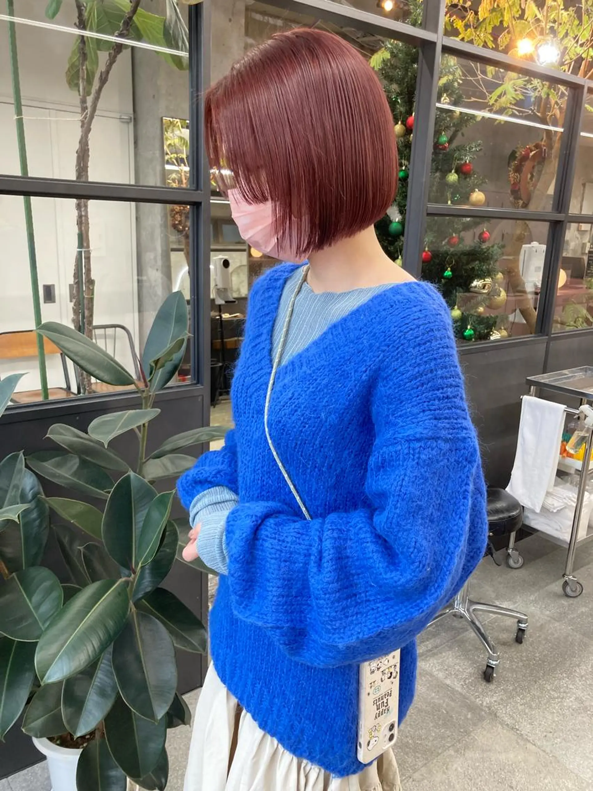 ミディアム カラー ピンクカラー 小木曽智美 /ボブ/ショートのヘアスタイル