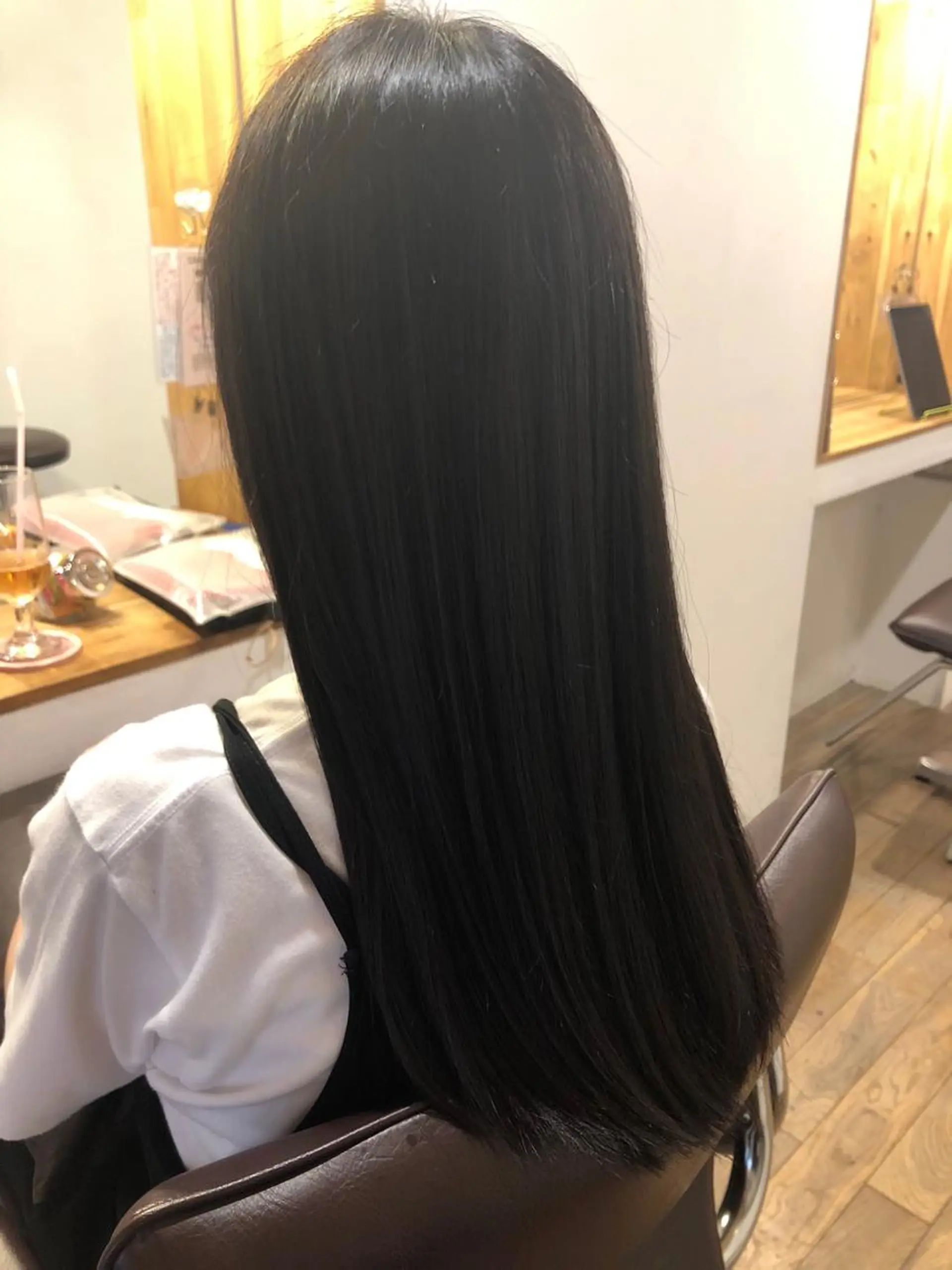 ロング カット 縮毛矯正 近野 浩隆のヘアスタイル