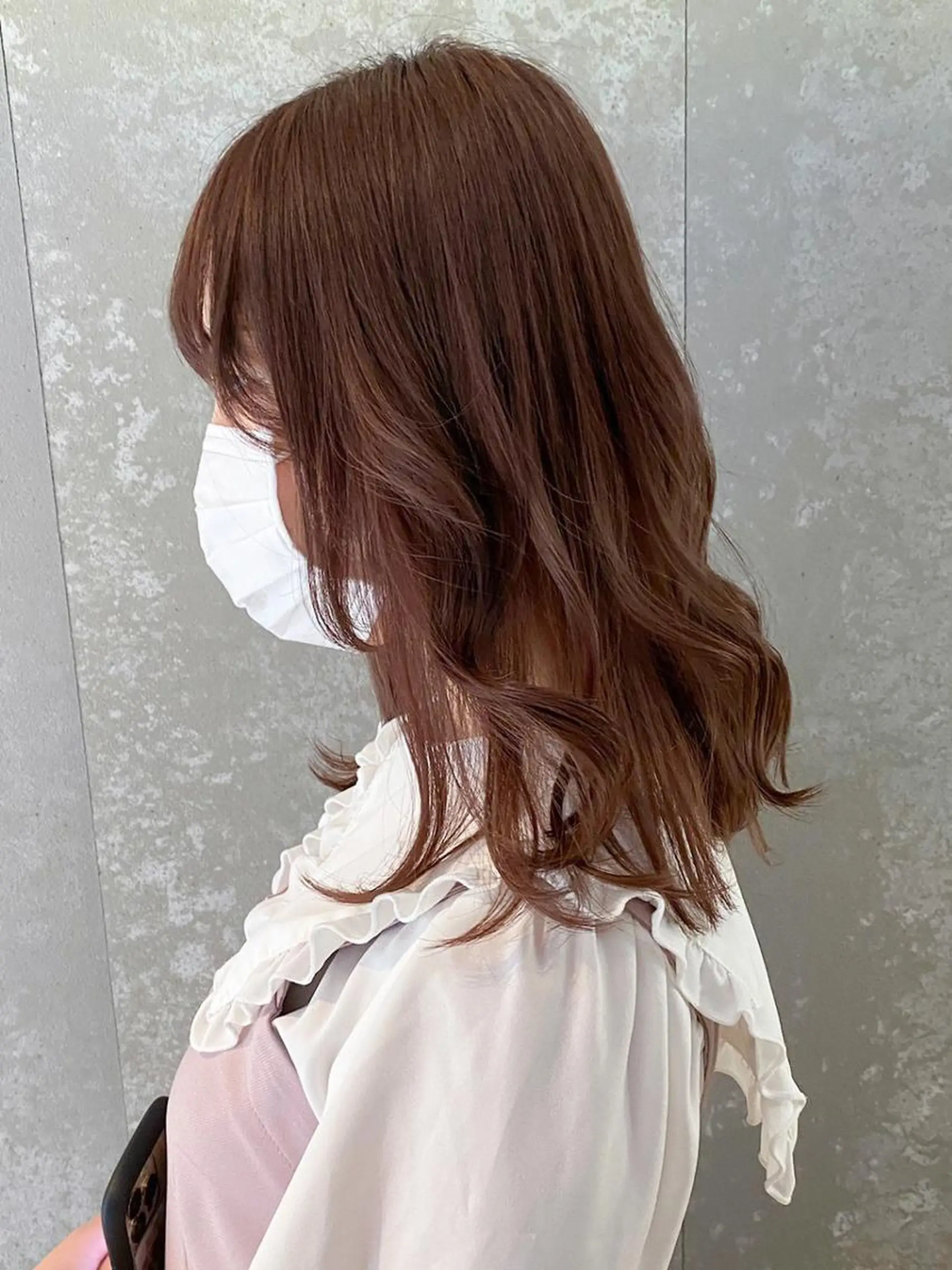 カラー パーマ ヘアアレンジ ブラウンカラー ITbyALBUM 八王子店のヘアスタイル