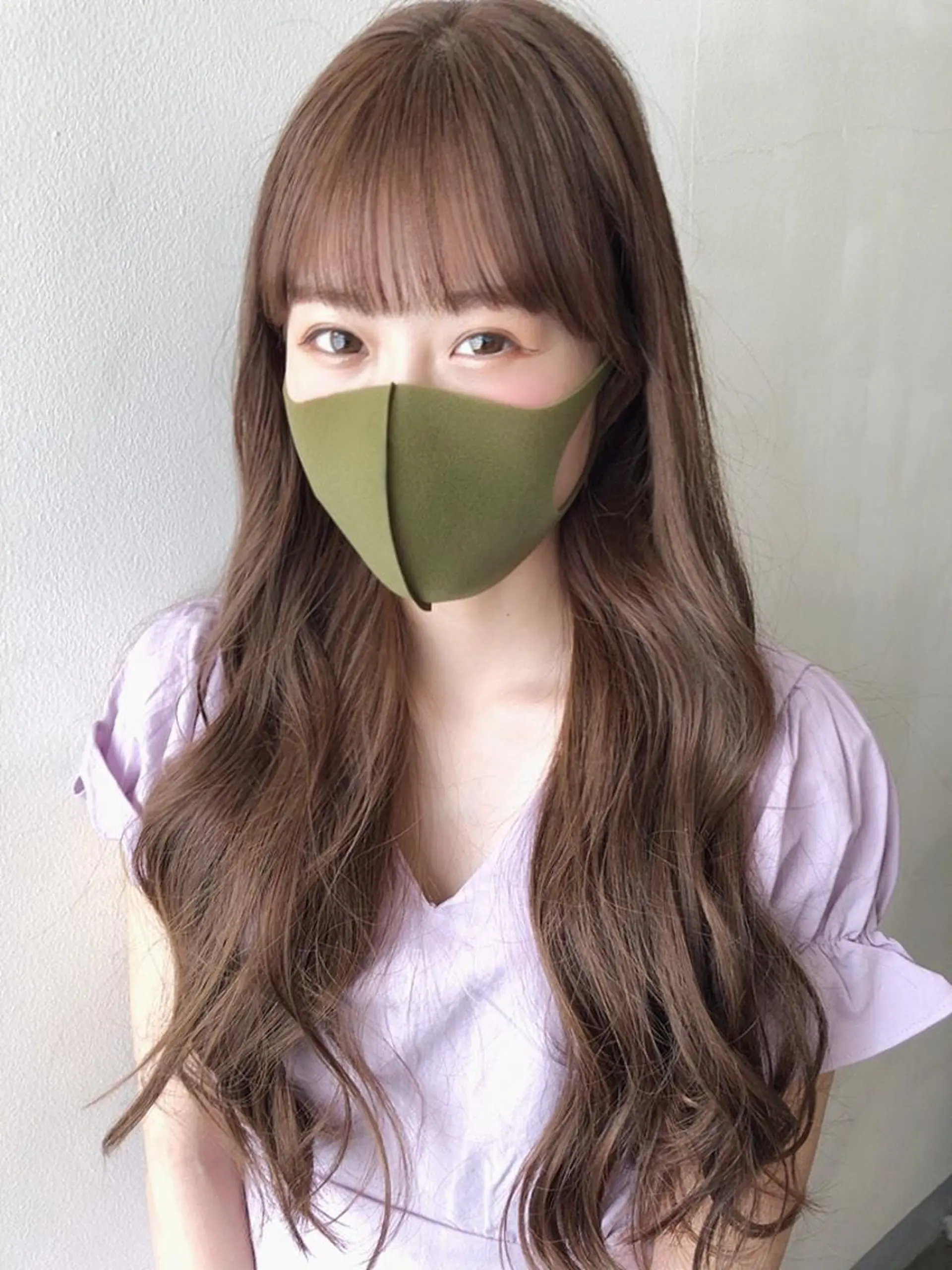 ロング 小顔カット カット ヘアカラー トリートメント ヘッドスパ ヘアセット Hair Salon BOTTOMS所属・✨透明感ケアカラー✨ 長野ゆきなのヘアスタイル