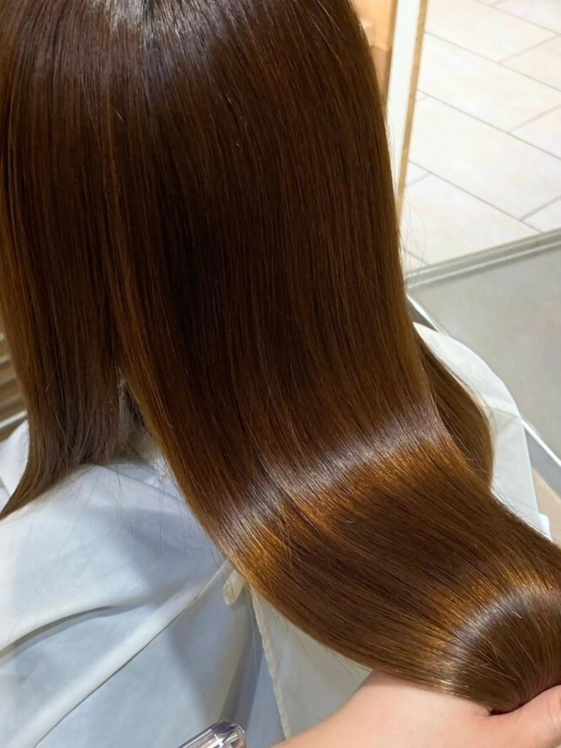 ロング カット 縮毛矯正 プログレス ひばりヶ丘店のヘアスタイル