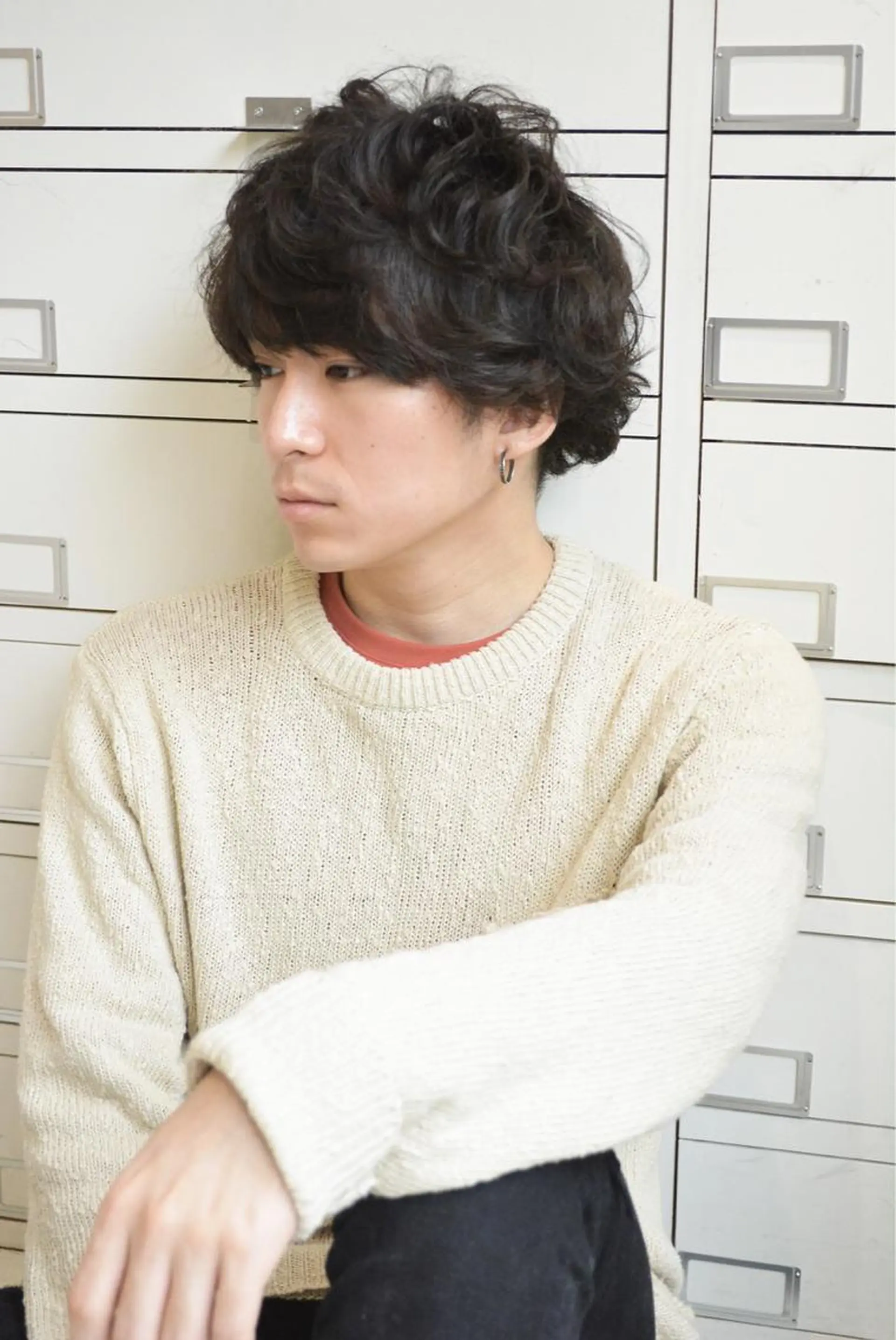 ショート パーマ メンズ メンズパーマ くせ毛 【ブゾン高田馬場】 ☀️小岩太陽☀️のヘアスタイル