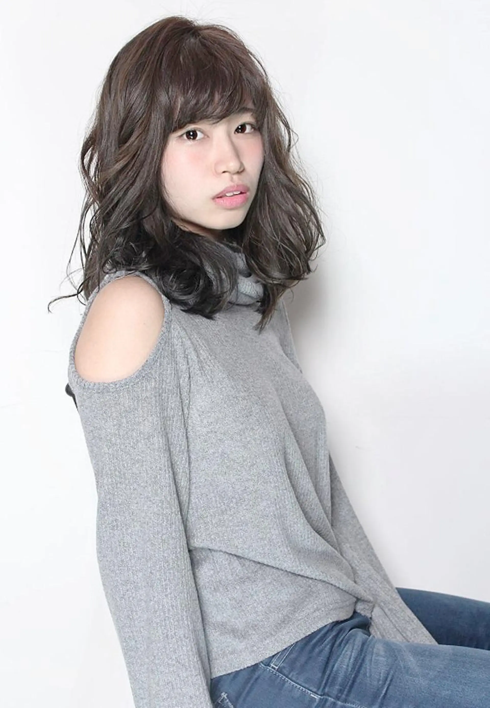 ミディアム セミロング ロング カラー パーマ 🤲ヘッドスパ🤲 たにぐちあつし🤲のヘアスタイル