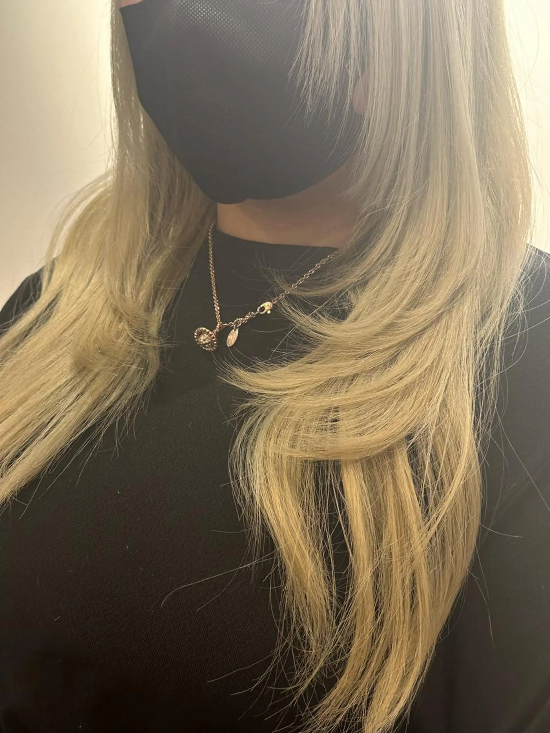 ロング カラー カット ヘアカラー レイヤー/ハイトーン ROKUのヘアスタイル