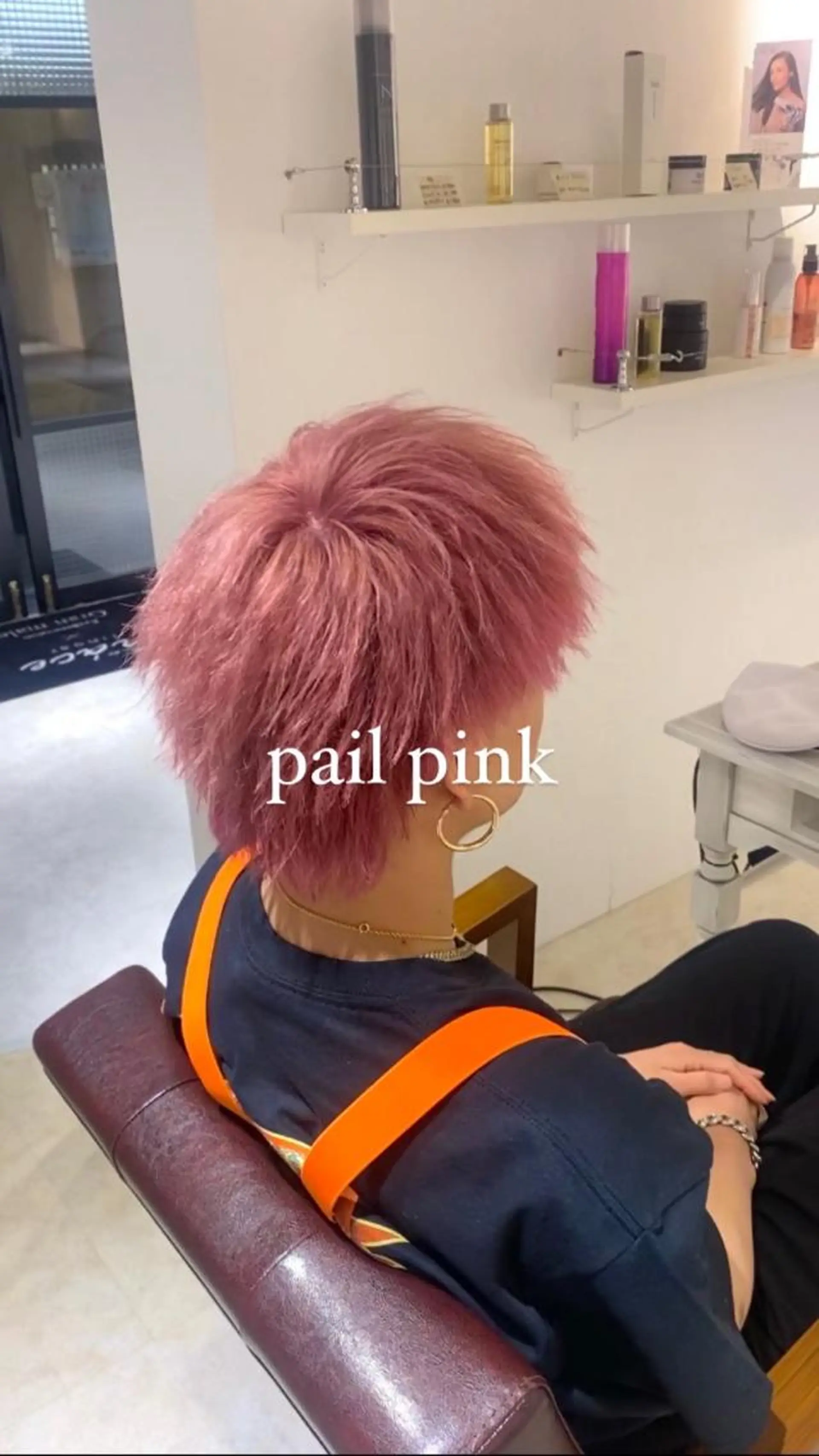 ショート カラー ハイトーンカラー 縮毛矯正とレイヤー /杉村凜汰郎のヘアスタイル